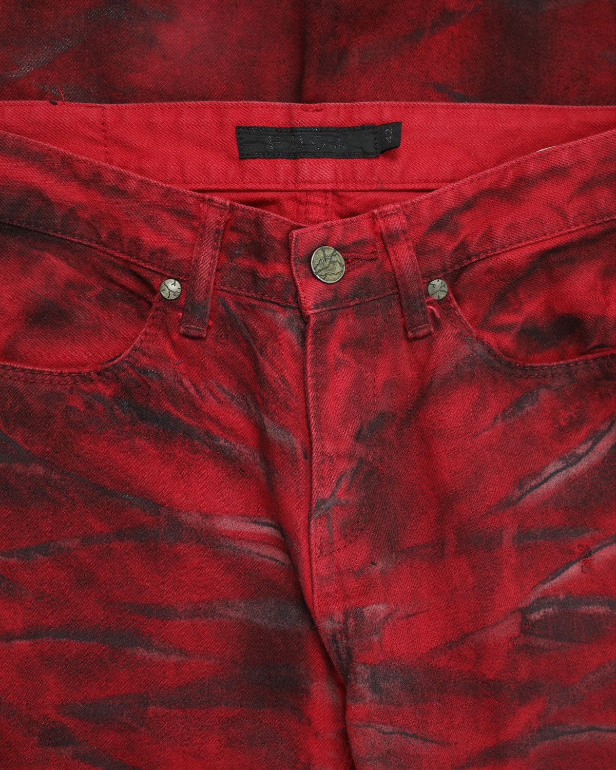 14th Addiction FUGA waxed clawmark flare jeans Size US 28 / EU 44 - 3 Thumbnail
