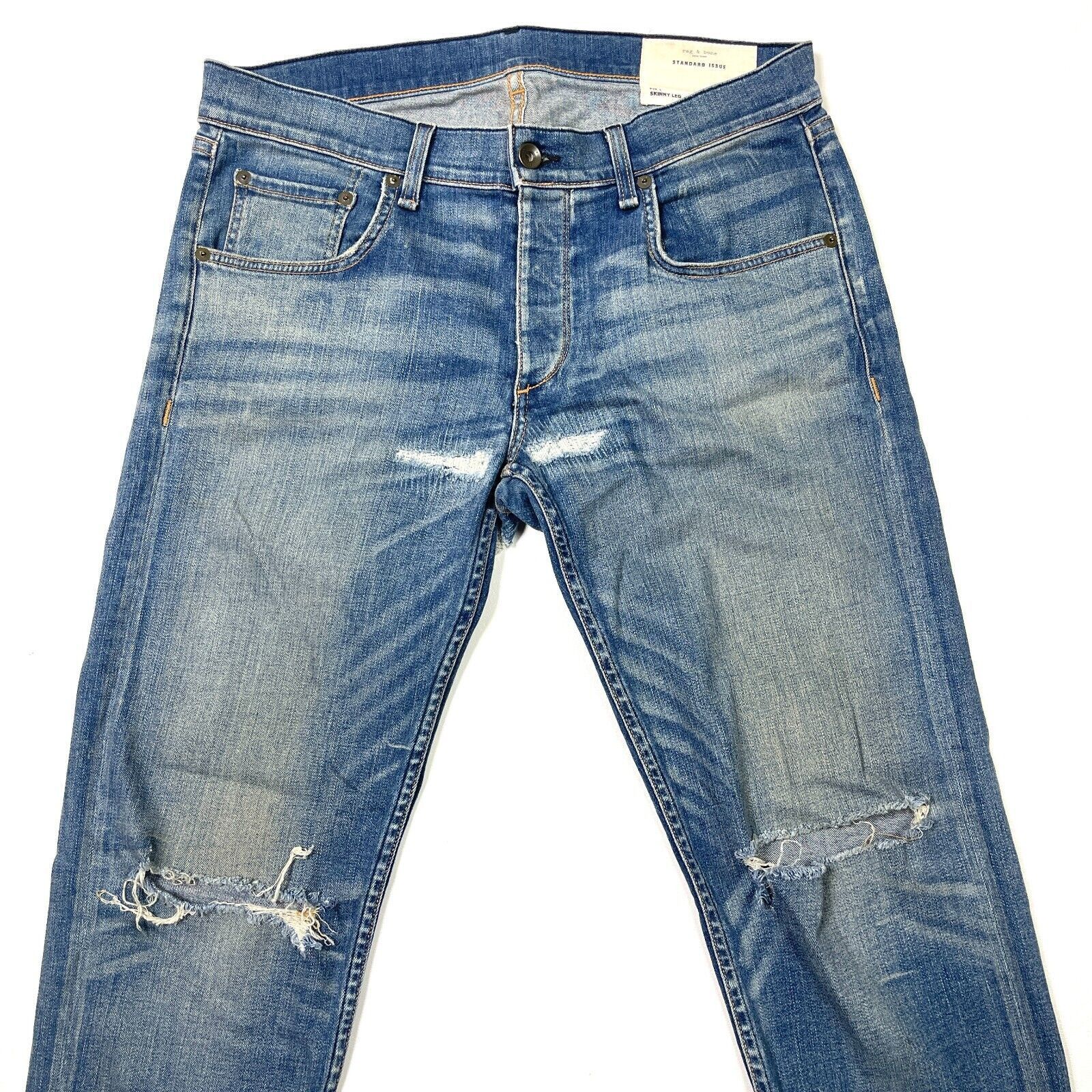 Rag & Bone Rag & Bone Standard Issue Fit 1 Skinny Leg Jeans 33 Size US 33 - 3 Thumbnail