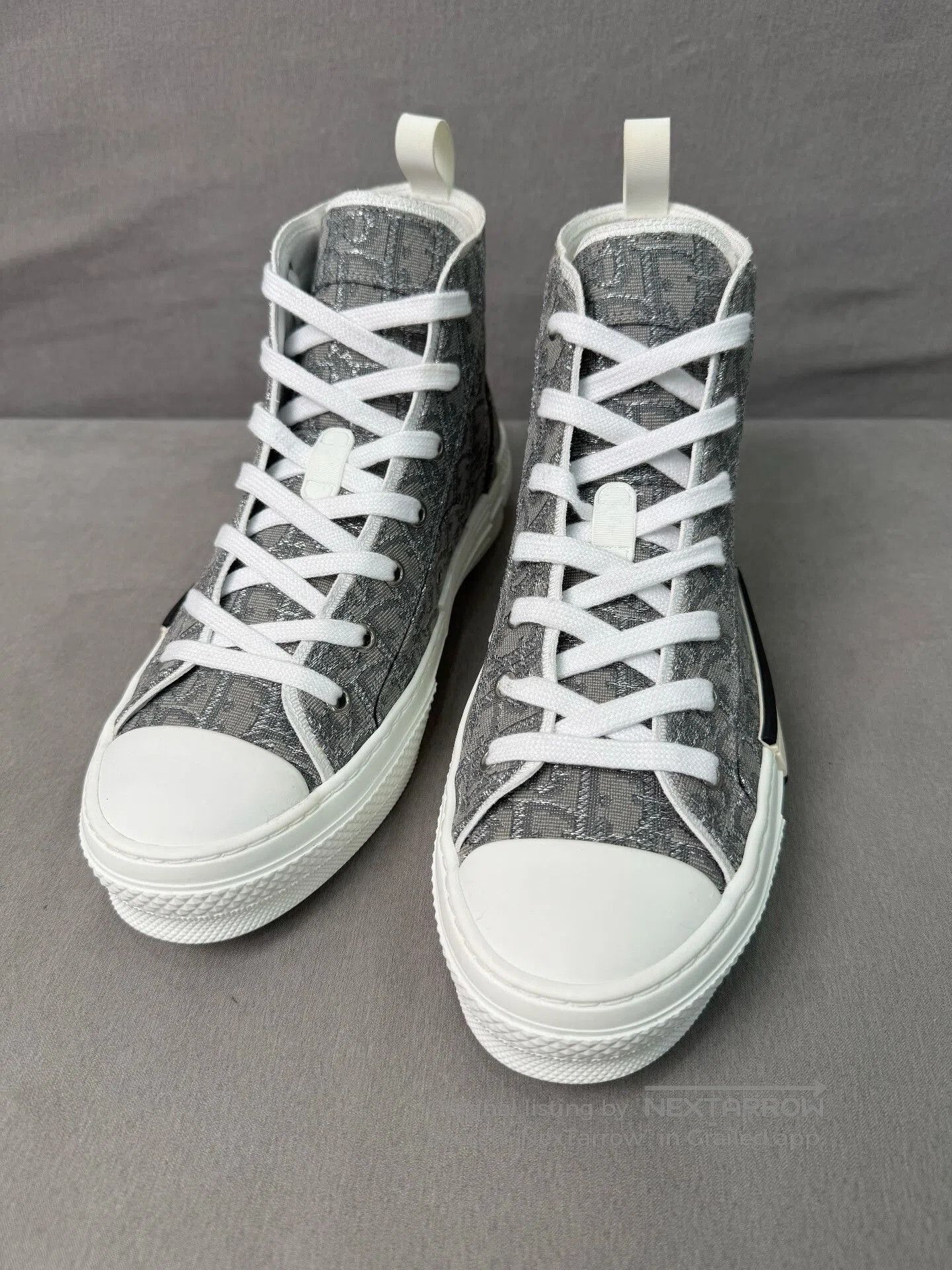 Dior Dior B23 Gray Canvas High. Size US 8.5 / EU 41-42 - 3 Thumbnail
