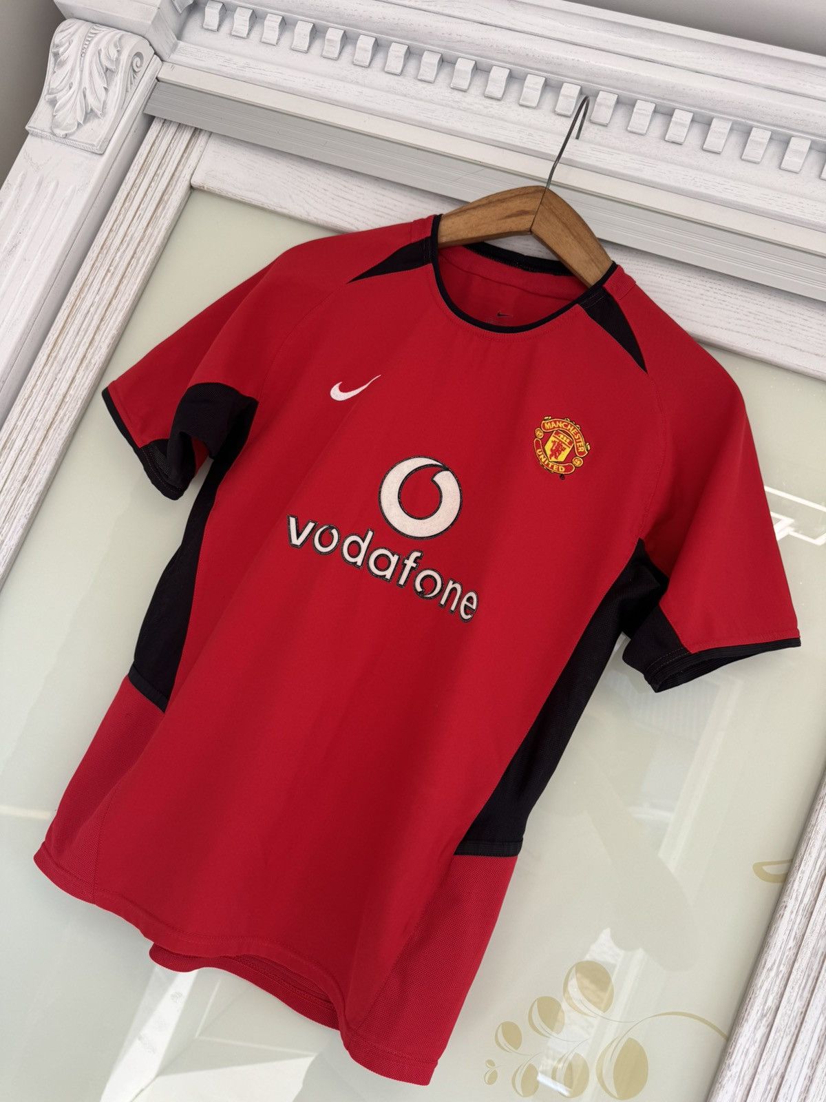Nike Manchester United 2002-2004 Home Soccer Jersey Football Kit Size US XS / EU 42 / 0 - 3 Thumbnail
