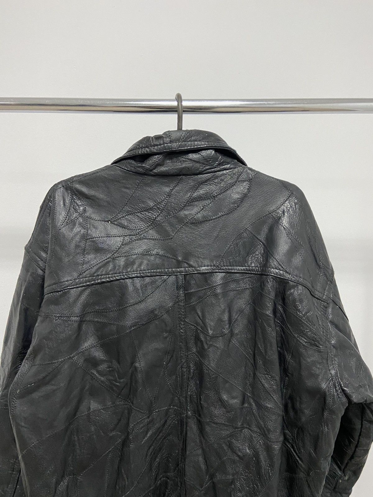 Vintage Vintage Leather Jacket Pig Skin Avant Garde 100% Air Force Size US XL / EU 56 / 4 - 5 Thumbnail
