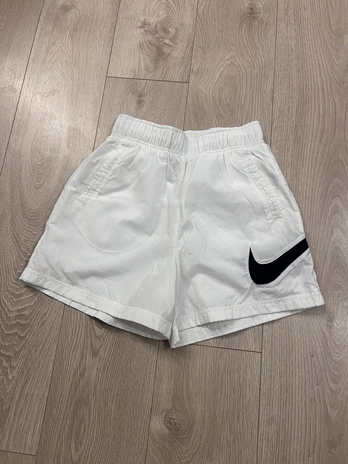 Nike Swoosh Mens White Shorts