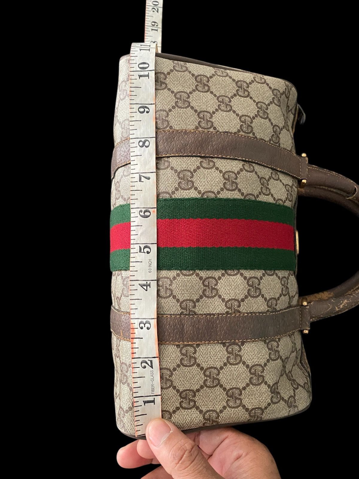 Gucci Gucci Ripped Speedy Vintage Brown Leather Boston Bag ITALY Size ONE SIZE - 16 Thumbnail