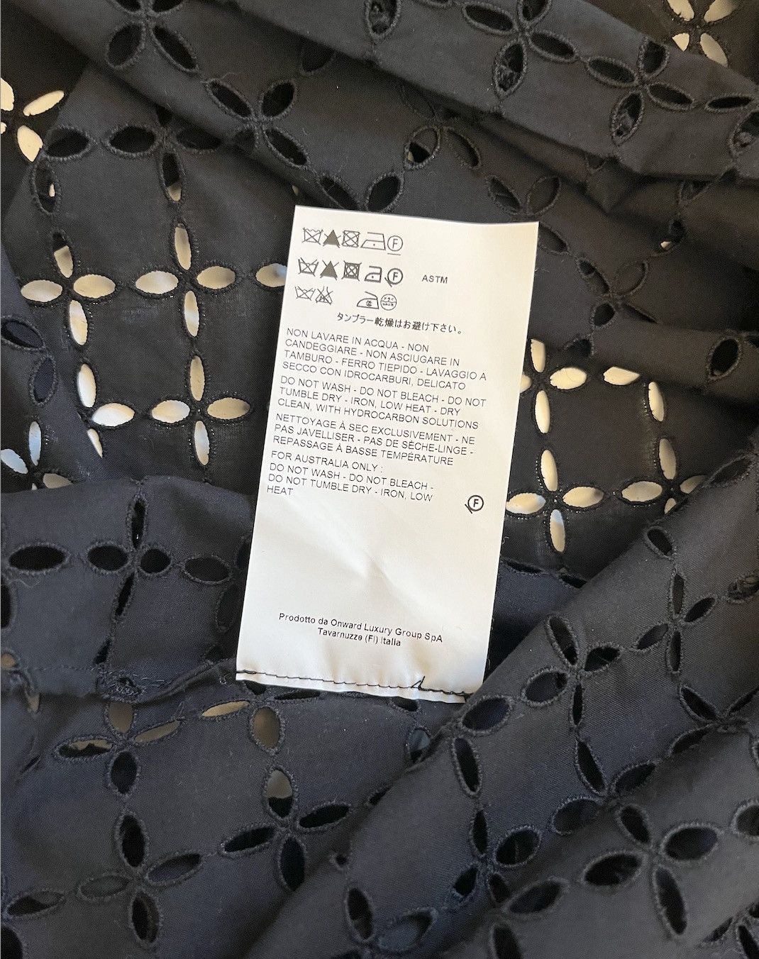 Rochas Rochas Black Lace Embroidery Blouse Size S / US 4 / IT 40 - 9 Thumbnail