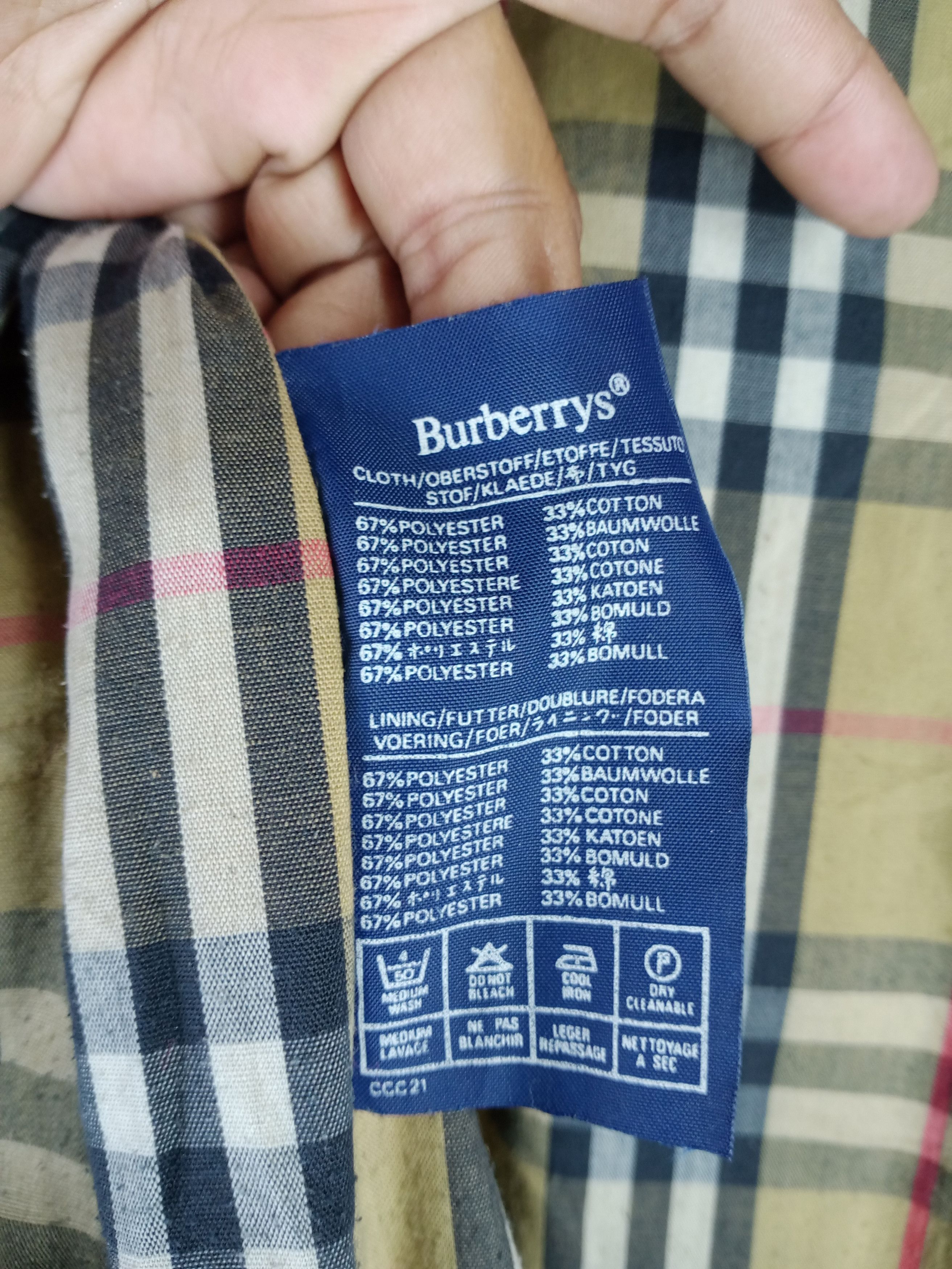 Burberry × Burberry Prorsum Rare Vintage Burberrys Nova Check Trench Coat Size US M / EU 48-50 / 2 - 5 Thumbnail