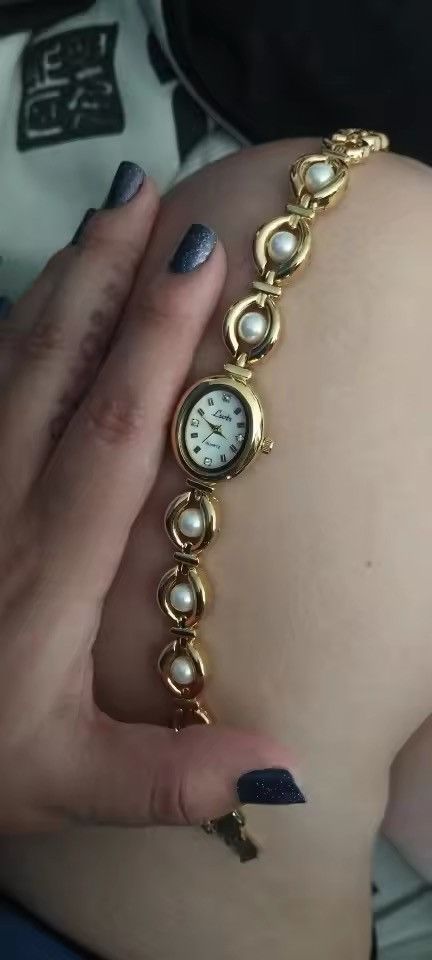 Japanese Brand Pearl Strap 30m Waterproof Oval Quartz Watch Size ONE SIZE - 8 Thumbnail