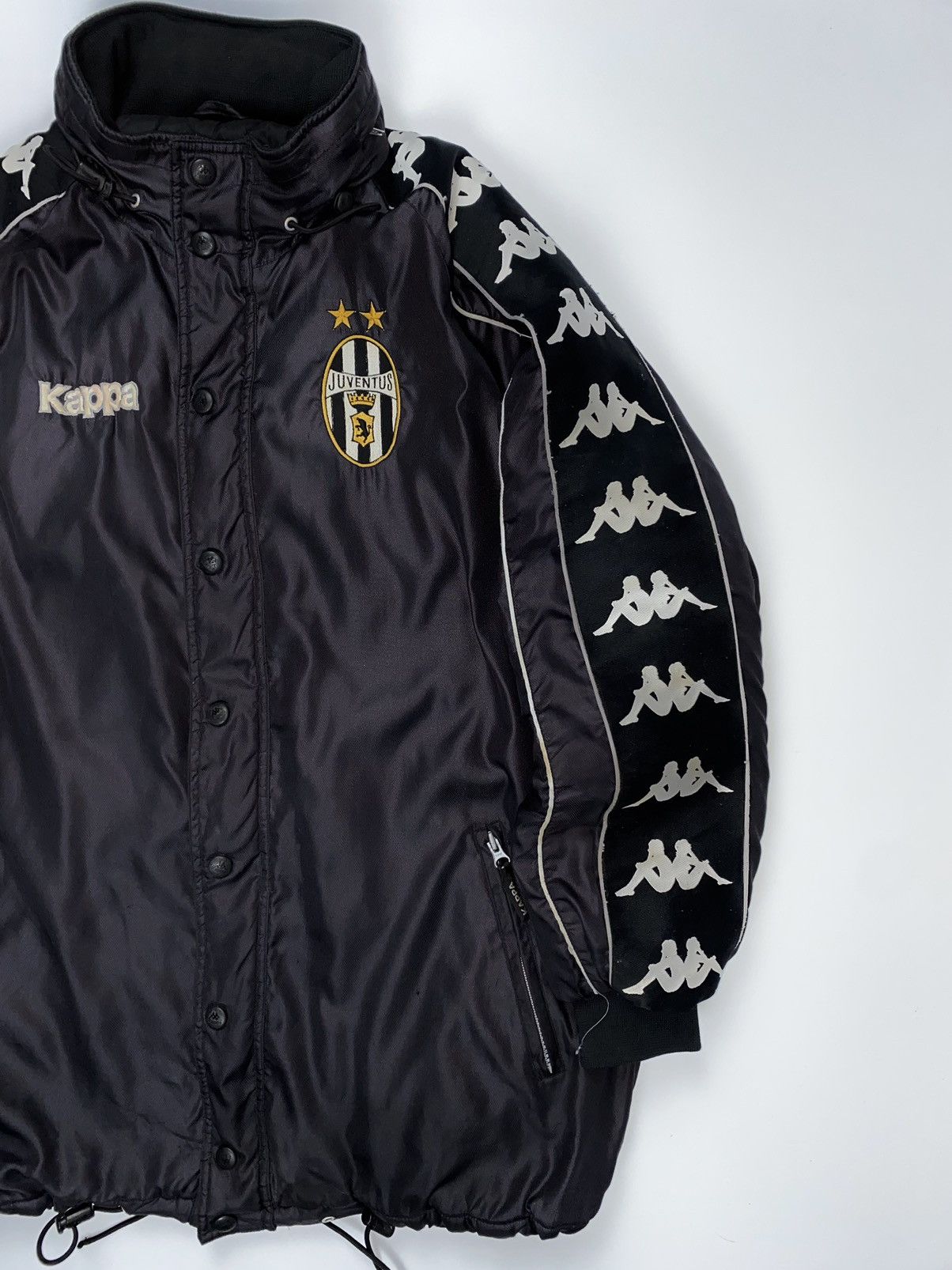Kappa 🚨 Kappa GArA Juventus vintage 1996 jacket coat zip black Size US L / EU 52-54 / 3 - 3 Thumbnail