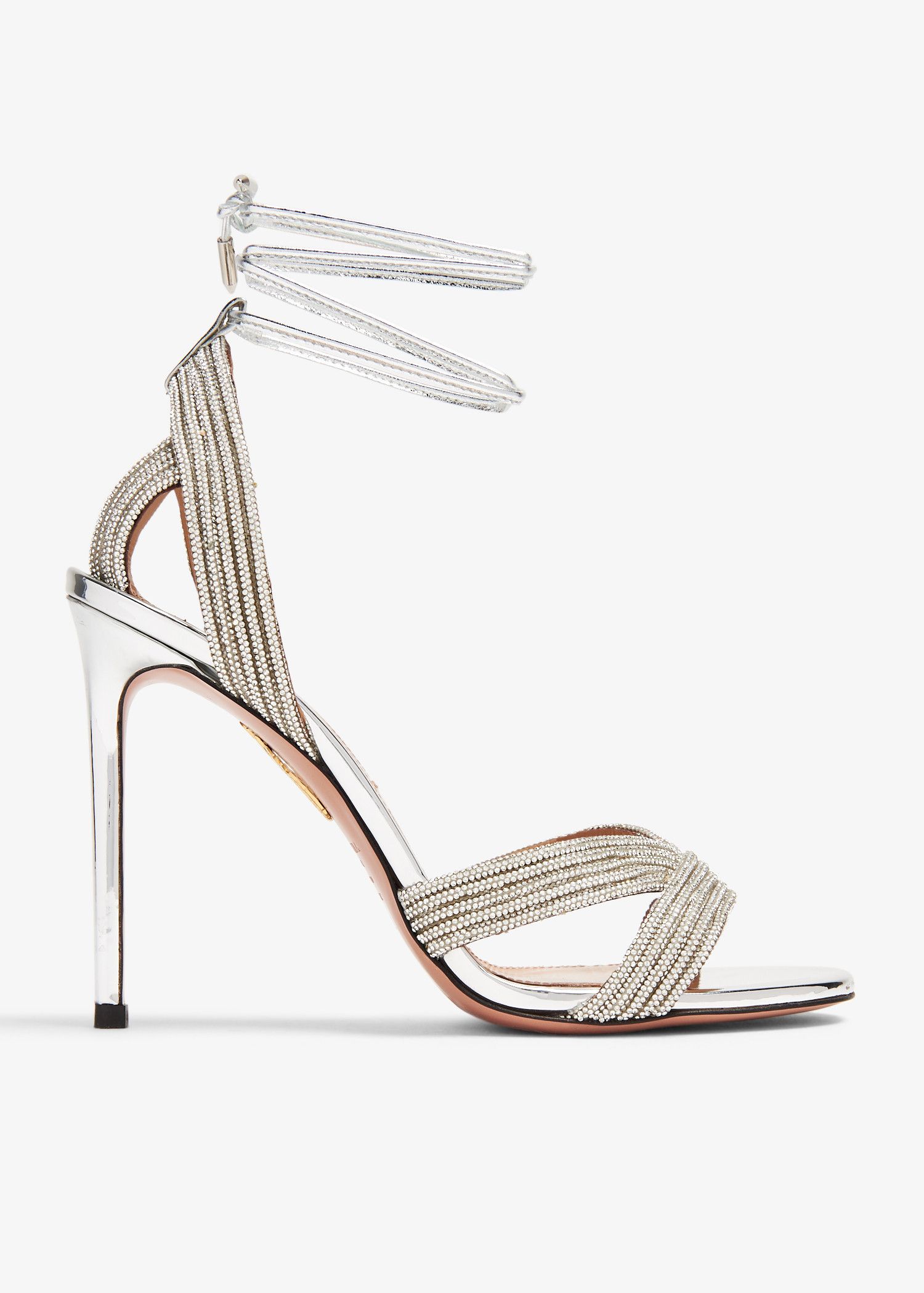 Aquazzura o1srvl11e1024 Heel in Silver Size US 10 / IT 40 - 1 Thumbnail