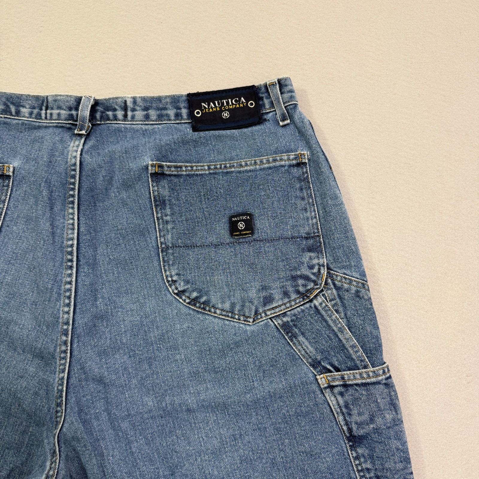 Nautica Vintage Nautica Jean Shorts 42 Blue 12" Inseam Carpenter Size US 42 / EU 58 - 7 Thumbnail