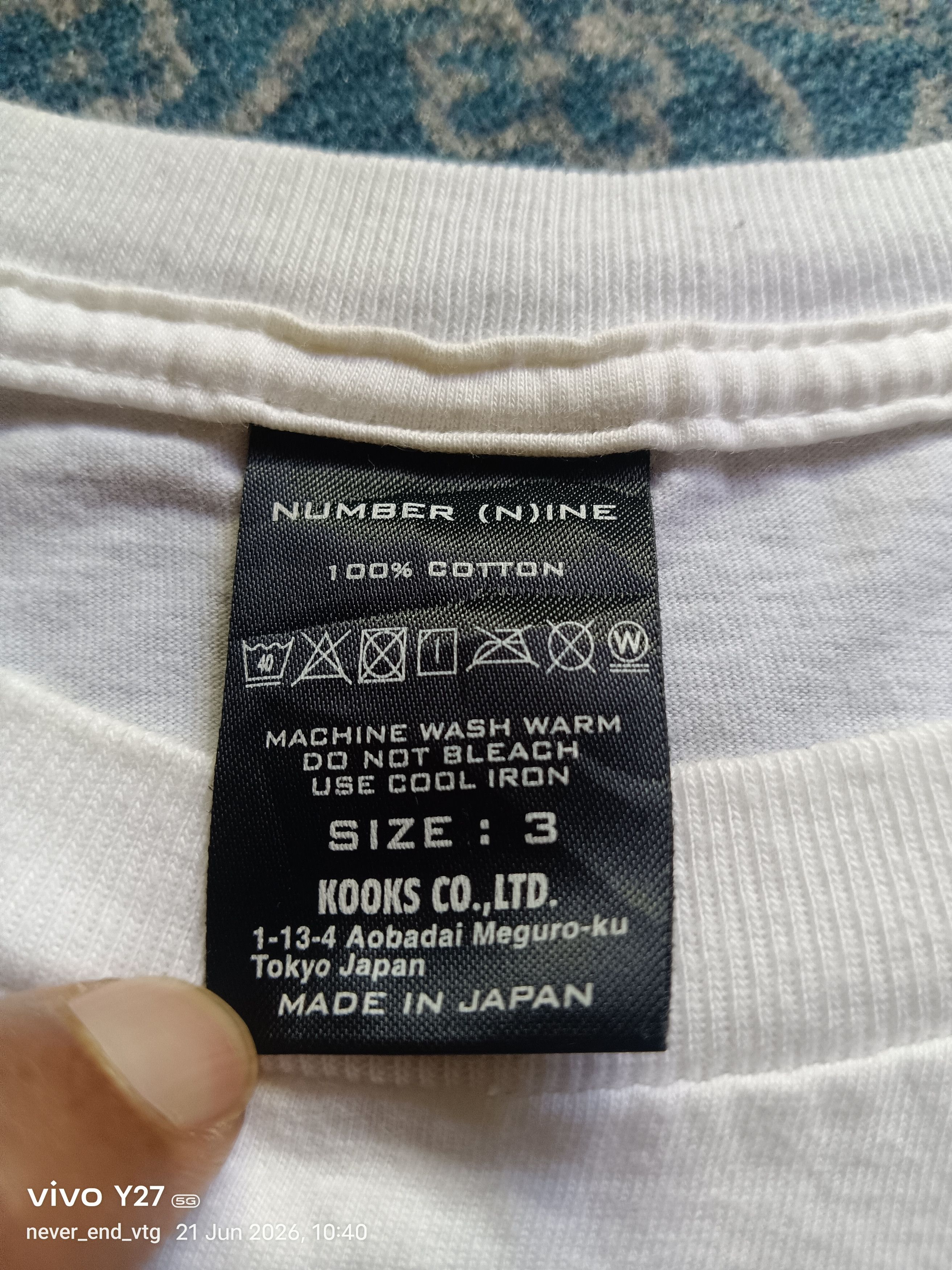 Number (N)ine NUMBER (N)INE Nine Inch Nails T-shirt Size US M / EU 48-50 / 2 - 4 Thumbnail