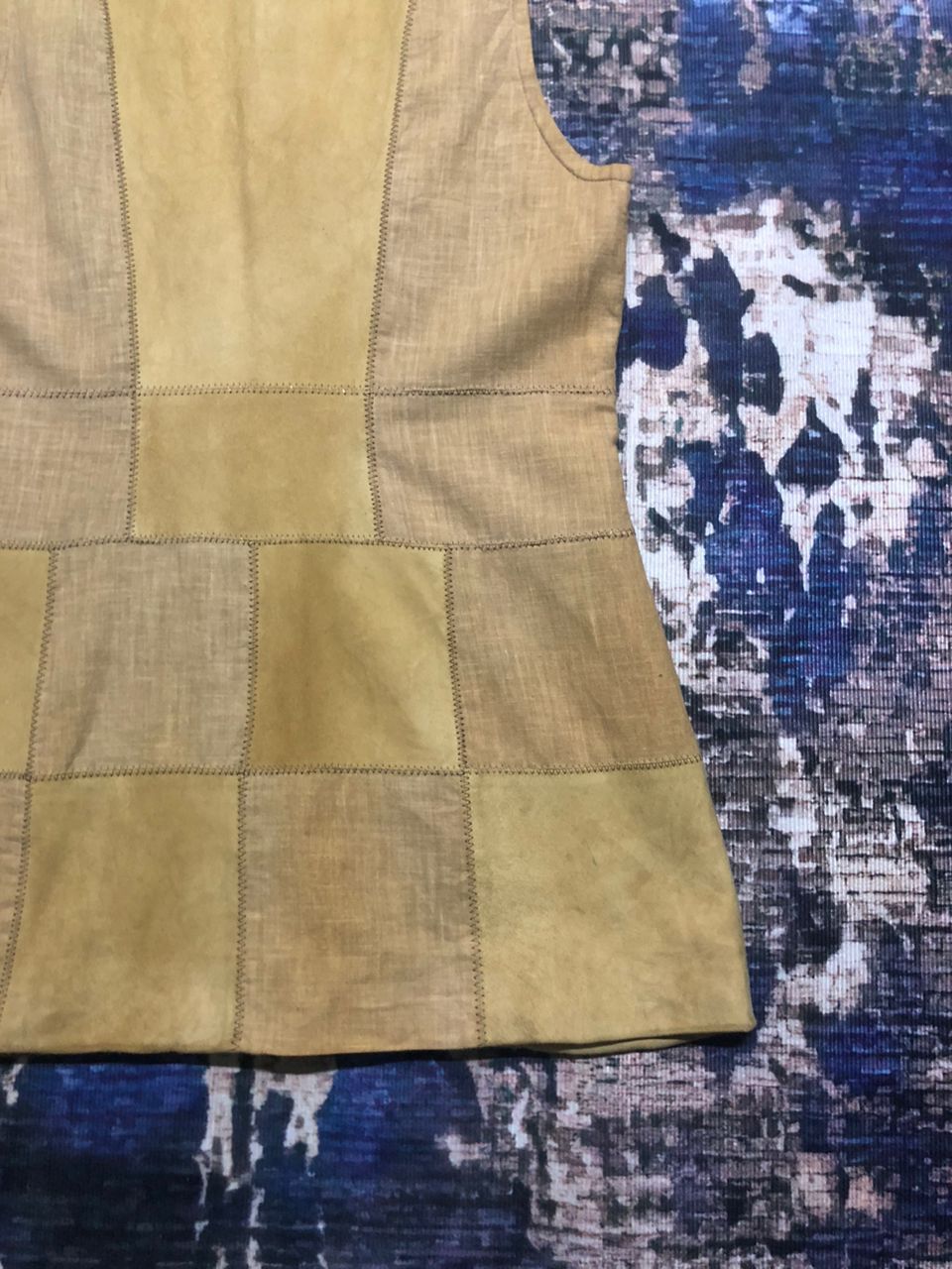 Vintage Vintage W.Knife Leather Patchwork Sleeveless Mini Dress Size XS / US 0-2 / IT 36-38 - 10 Thumbnail