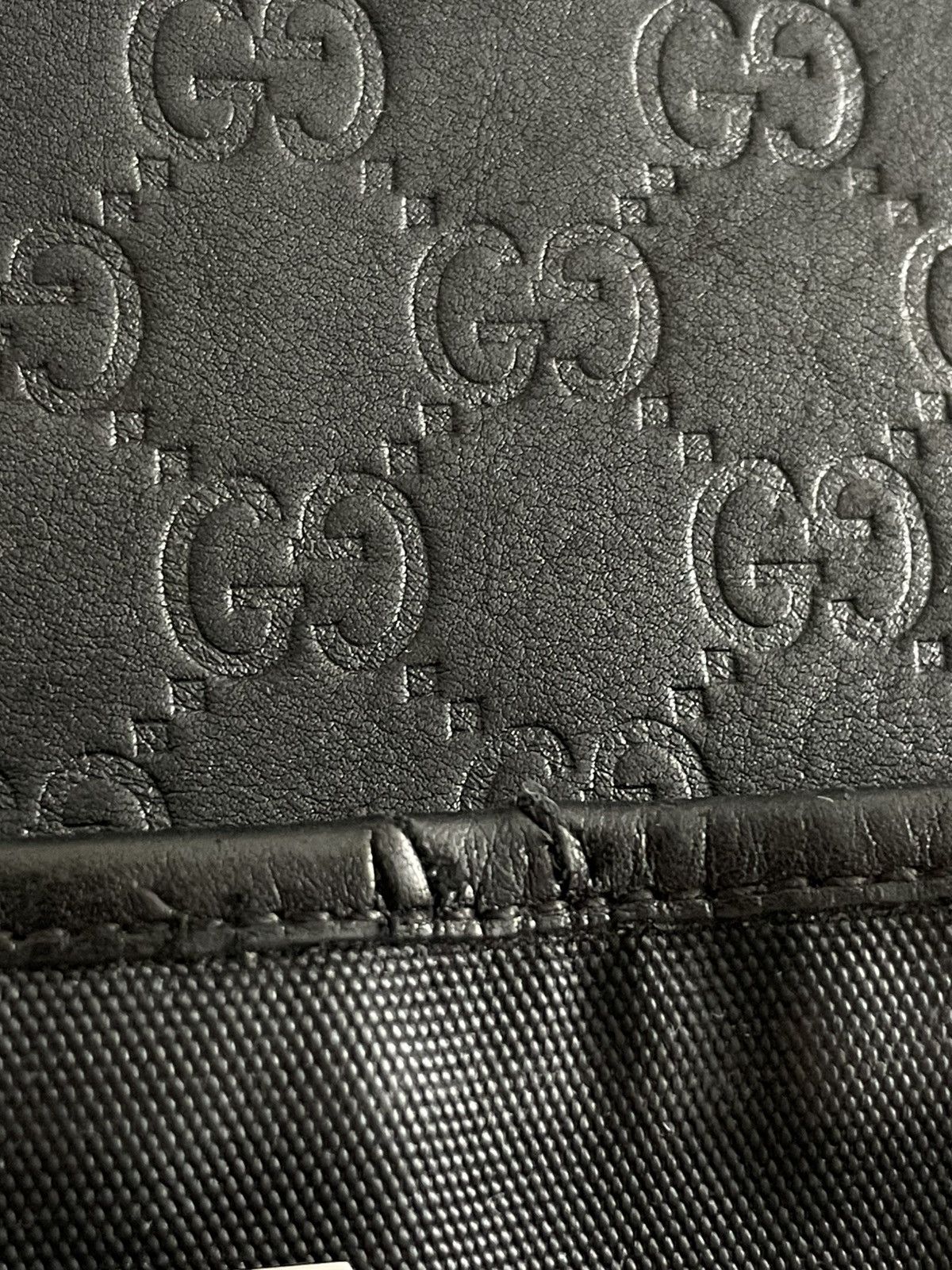 Gucci Gucci Guccissima Messenger Bag Black Monogram Size ONE SIZE - 9 Thumbnail