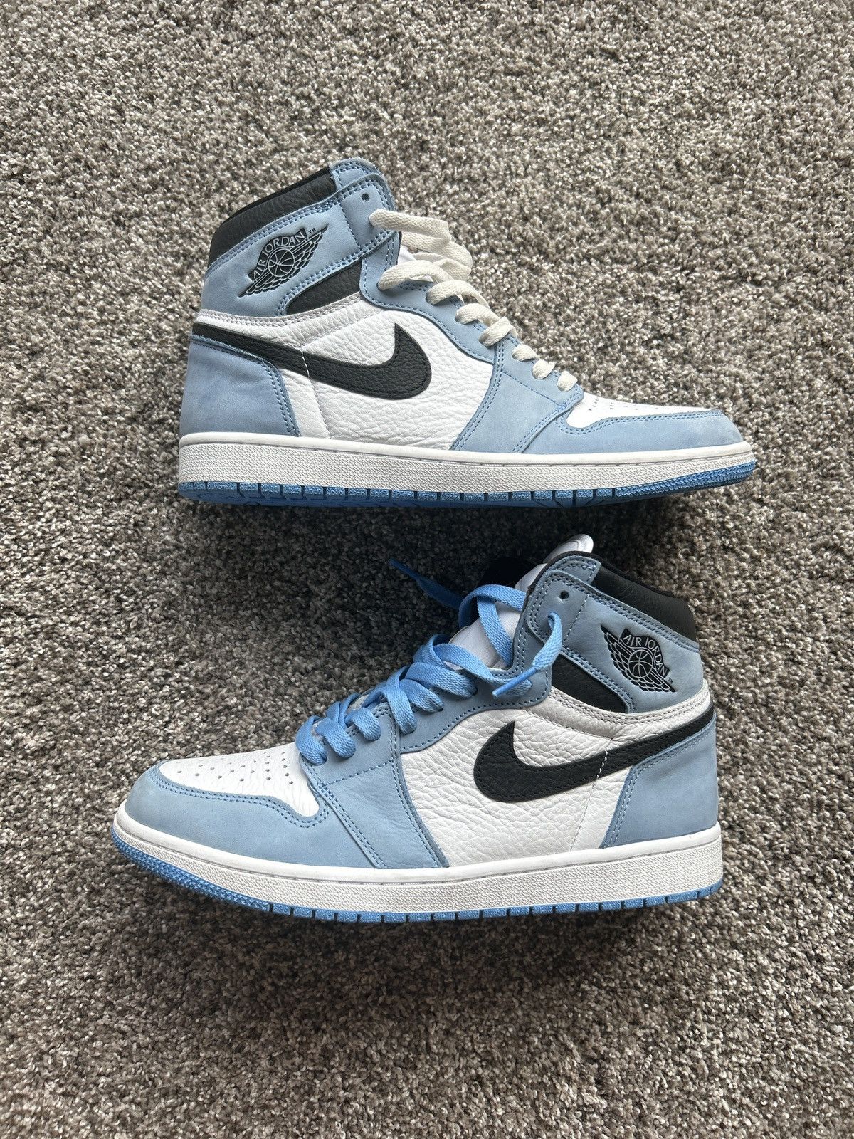 image of Jordan Nike Jordan 1 Retro High OG University Blue Shoes, Men's (Size 10)