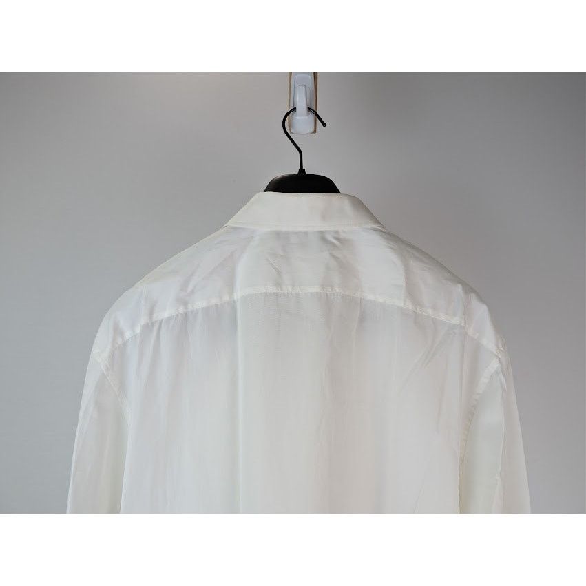 Gucci o1rshd1 Piece Dyed Popeline Over Boxy Shirt in Natural White Size US XL / EU 56 / 4 - 11 Thumbnail