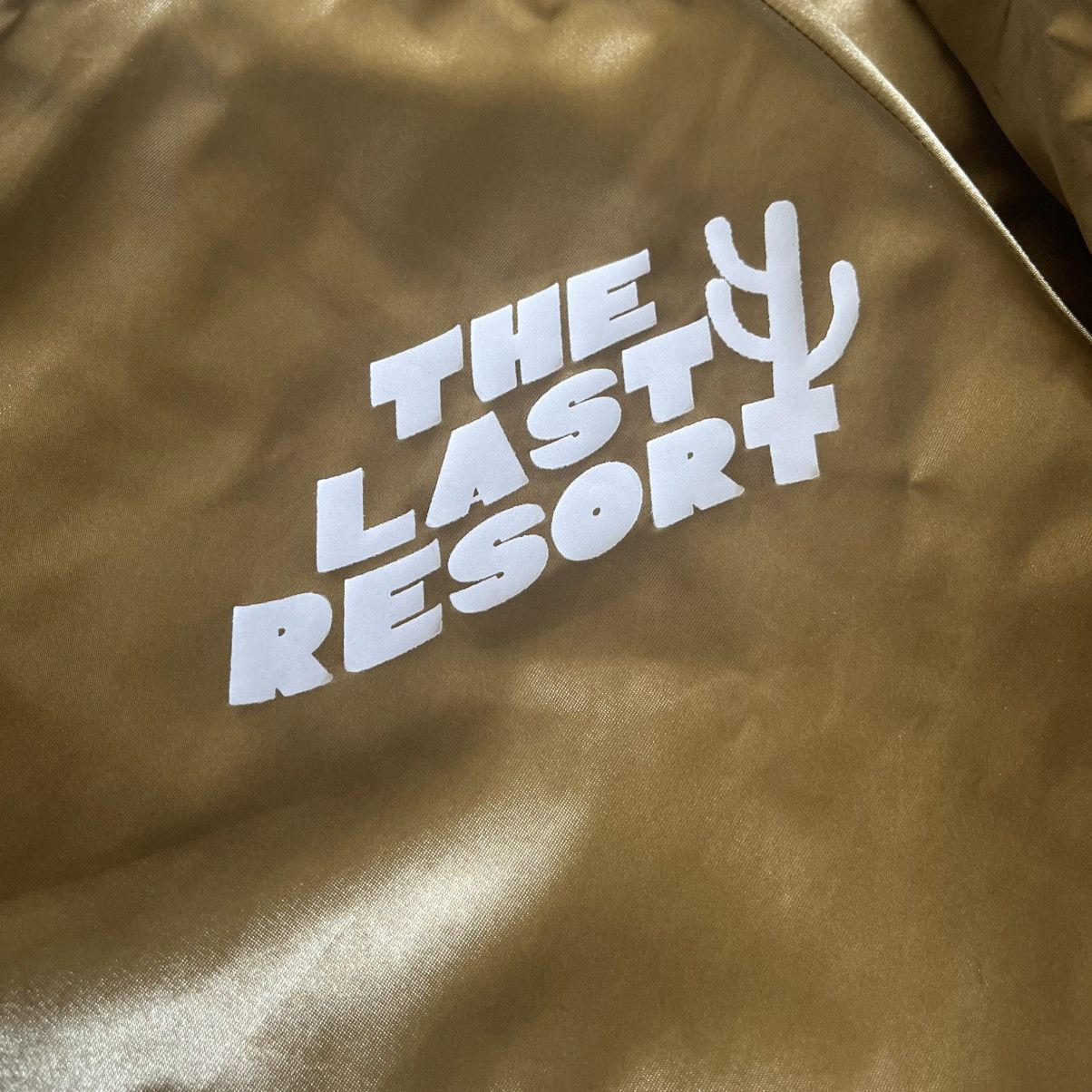 Band Tees × Vintage Midland The Last Resort Gold Satin Bomber Jacket Indie Band Size US L / EU 52-54 / 3 - 5 Thumbnail