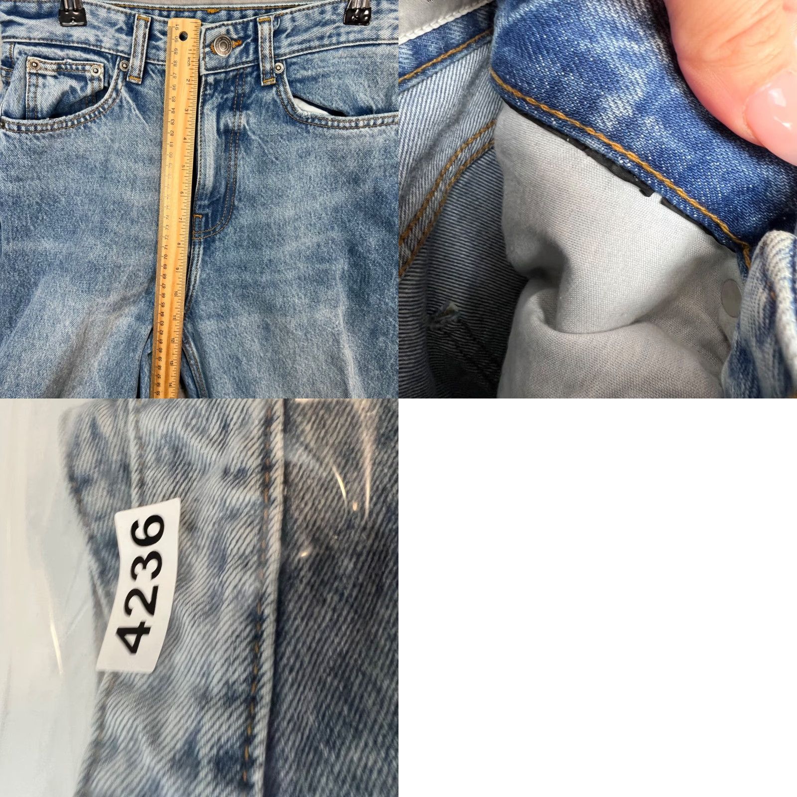Zara Zara Jeans Womens Size 4 High-Waisted Light Wash Straight-Leg Denim Pants Size 27" / US 4 / IT 40 - 8 Thumbnail