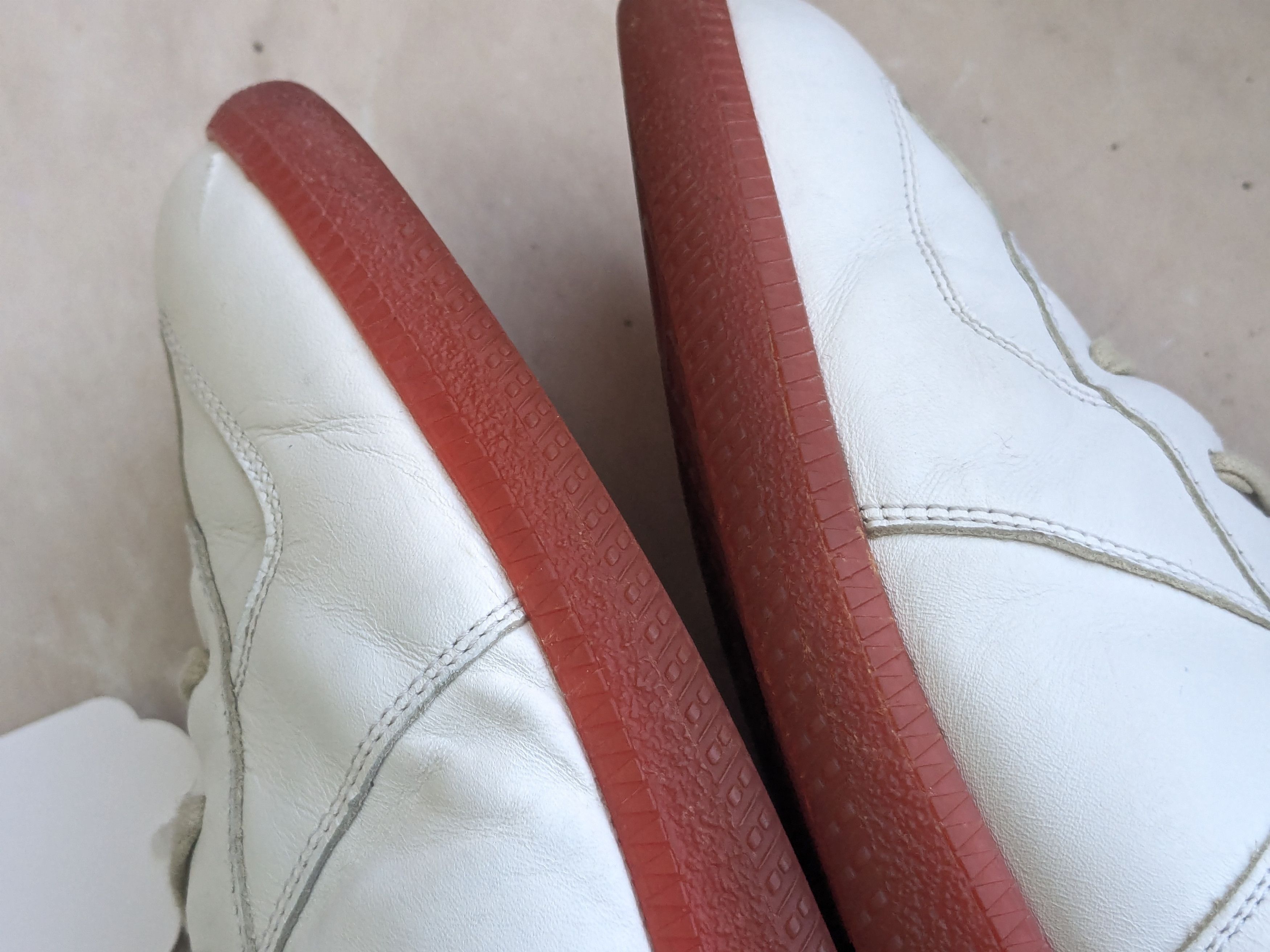 Maison Margiela Maison Margiela Replica GAT White Red 11 44 Leather Size US 11 / EU 44 - 6 Thumbnail