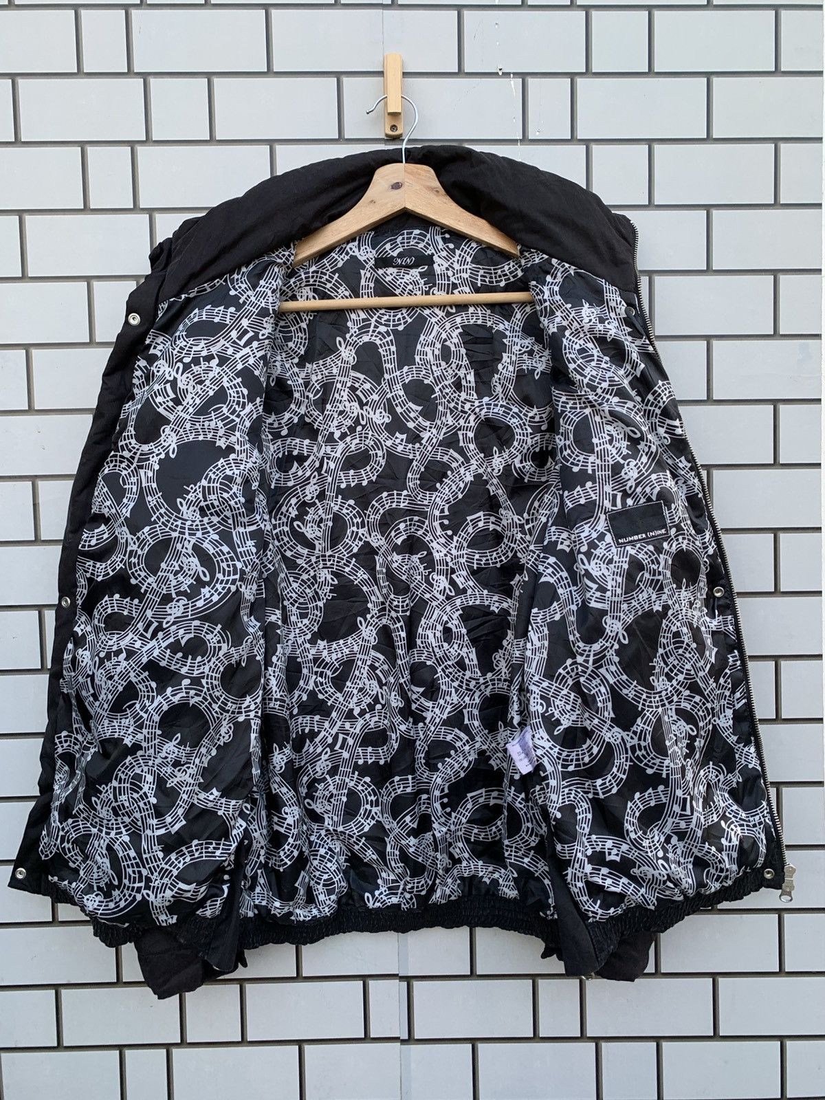 Japanese Brand 2017 A/W NUMBER (N)INE INSULATION ZIP UP BOMBER JACKET Size US M / EU 48-50 / 2 - 5 Thumbnail