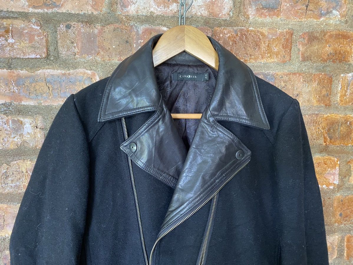 CIVARIZE Civarize Japan doube leather collar Asmetrical zipper Size US S / EU 44-46 / 1 - 3 Thumbnail
