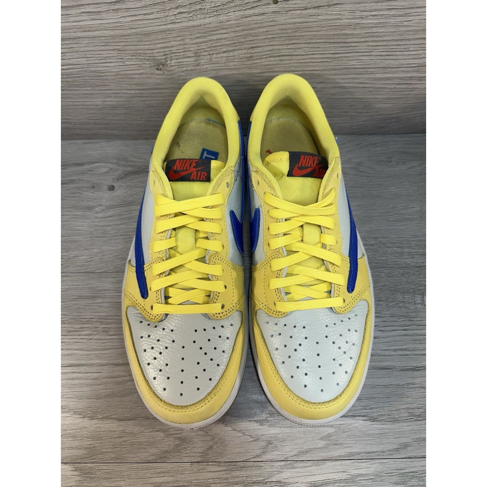 Jordan Brand × Travis Scott Travis Scott x Air Jordan 1 Retro Low Canary - Size 9w/7.5m Size US 9 / IT 39 - 4 Thumbnail