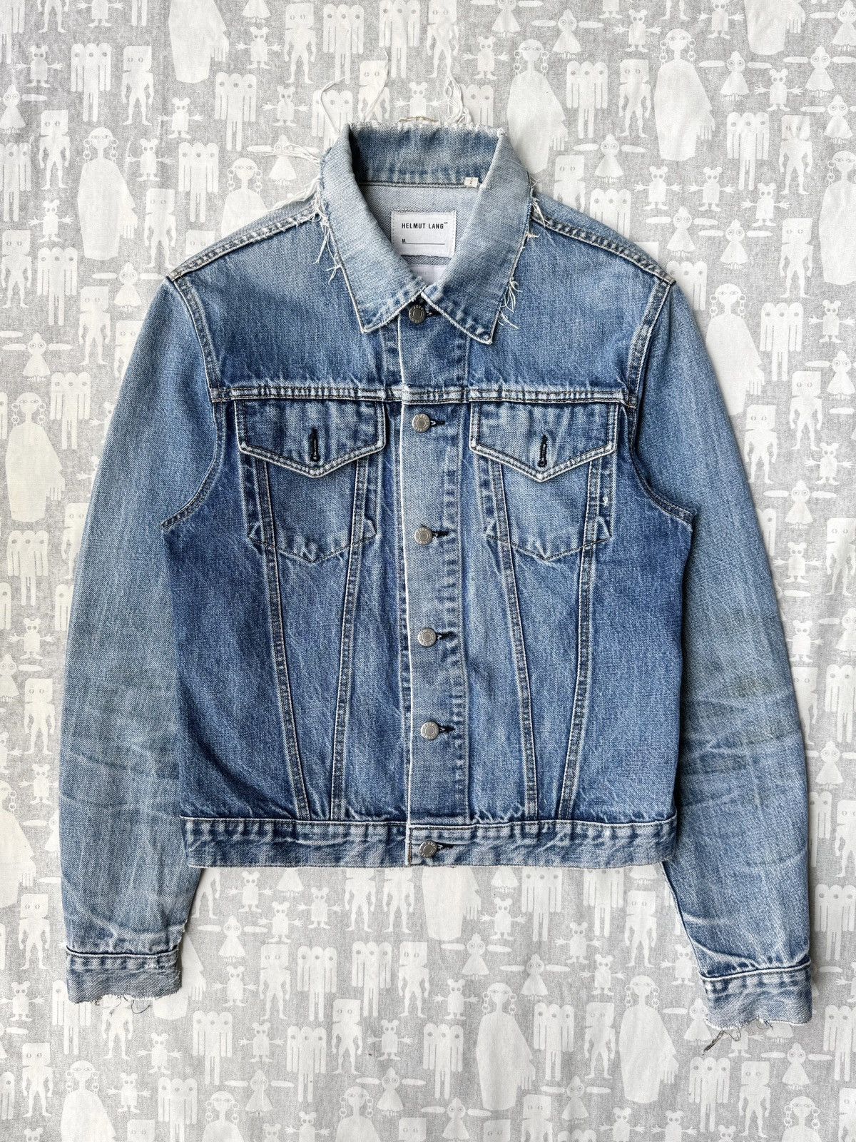 Helmut Lang 1999 Coated Denim Jacket | Grailed