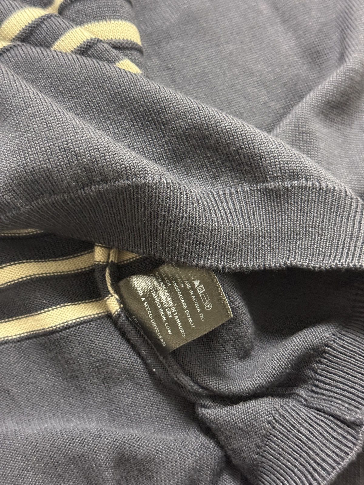 Gucci Gucci Sweater Vintage stripped navy Size US L / EU 52-54 / 3 - 5 Thumbnail