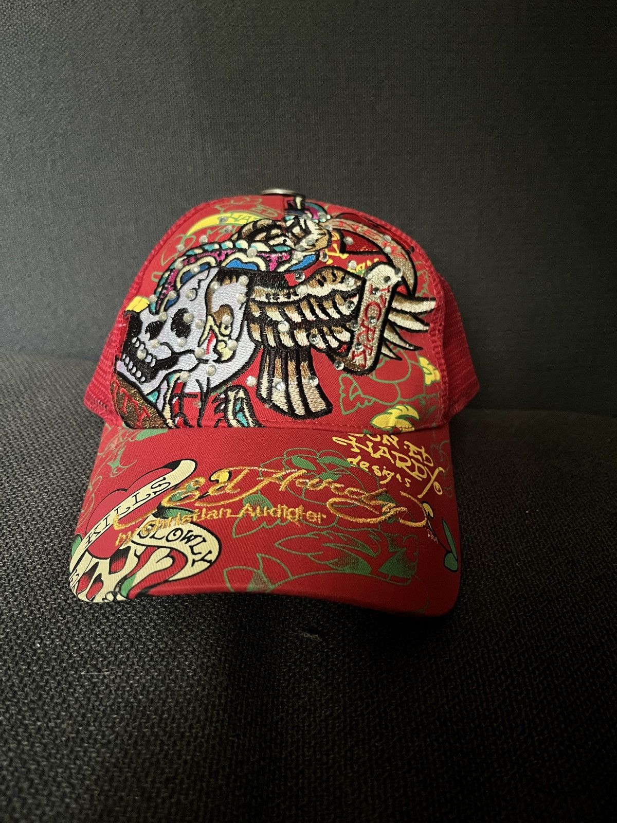 image of By Christian Audigier Red Cap, Men's