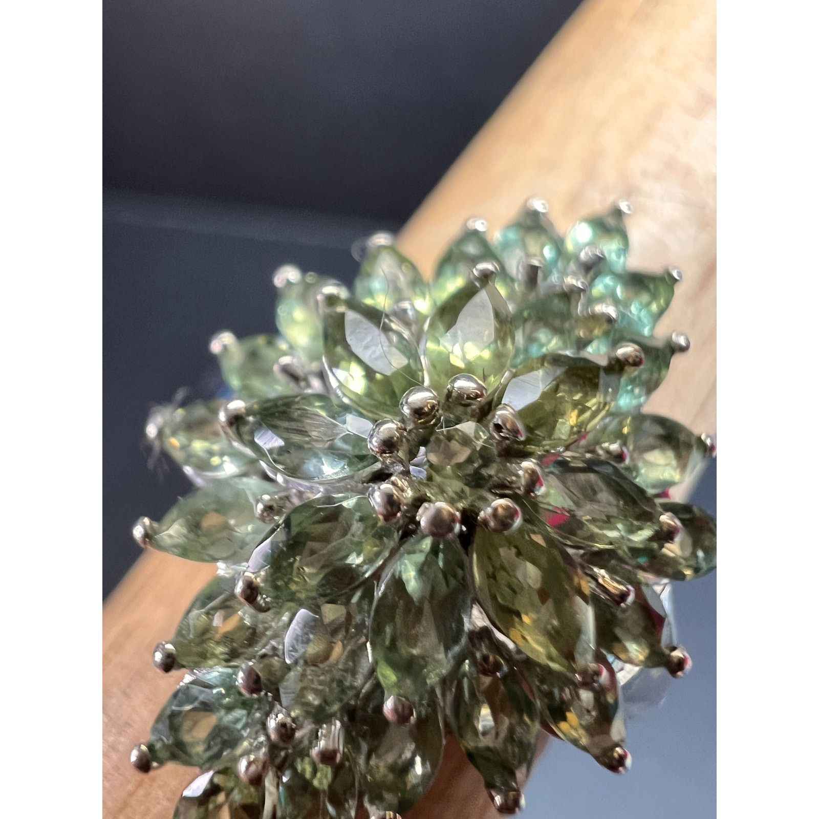 Other NEW Green apatite ring in sterling silver size 7 Size ONE SIZE - 15 Thumbnail
