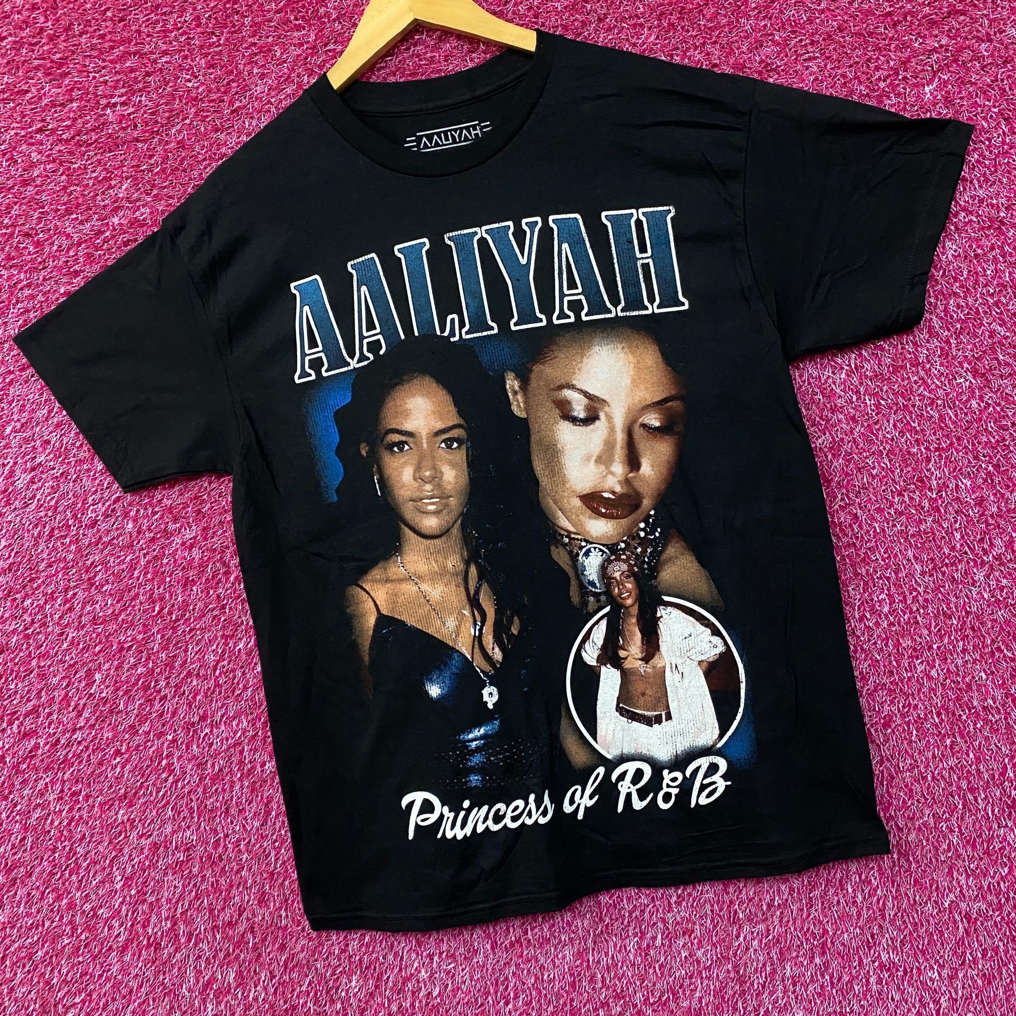 Other Aaliyah Princess of RnB Vtg Style Tee Large Size US L / EU 52-54 / 3 - 3 Thumbnail