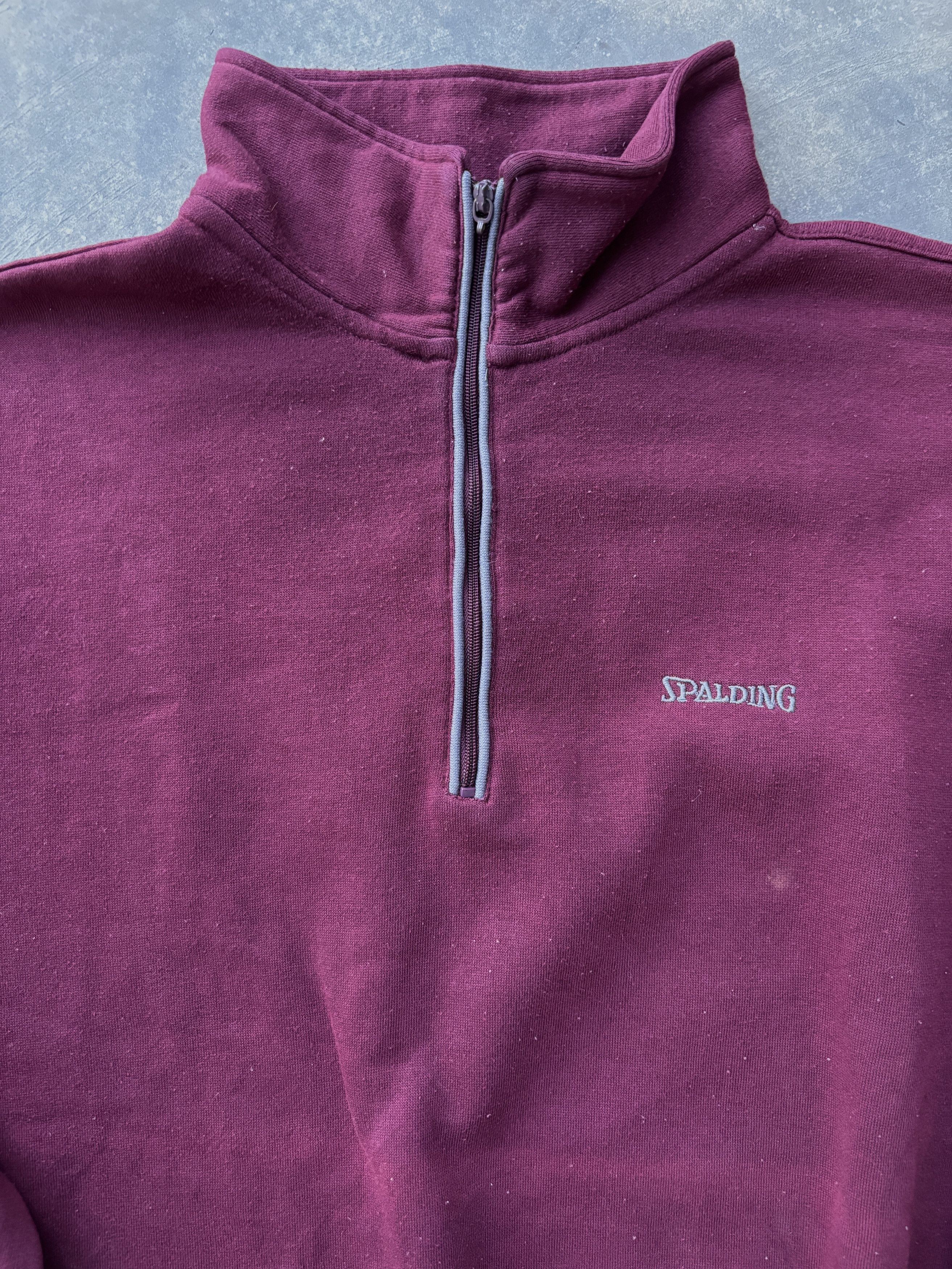Spalding Spalding Red Half Zipper Sweatshirt Size US M / EU 48-50 / 2 - 3 Thumbnail