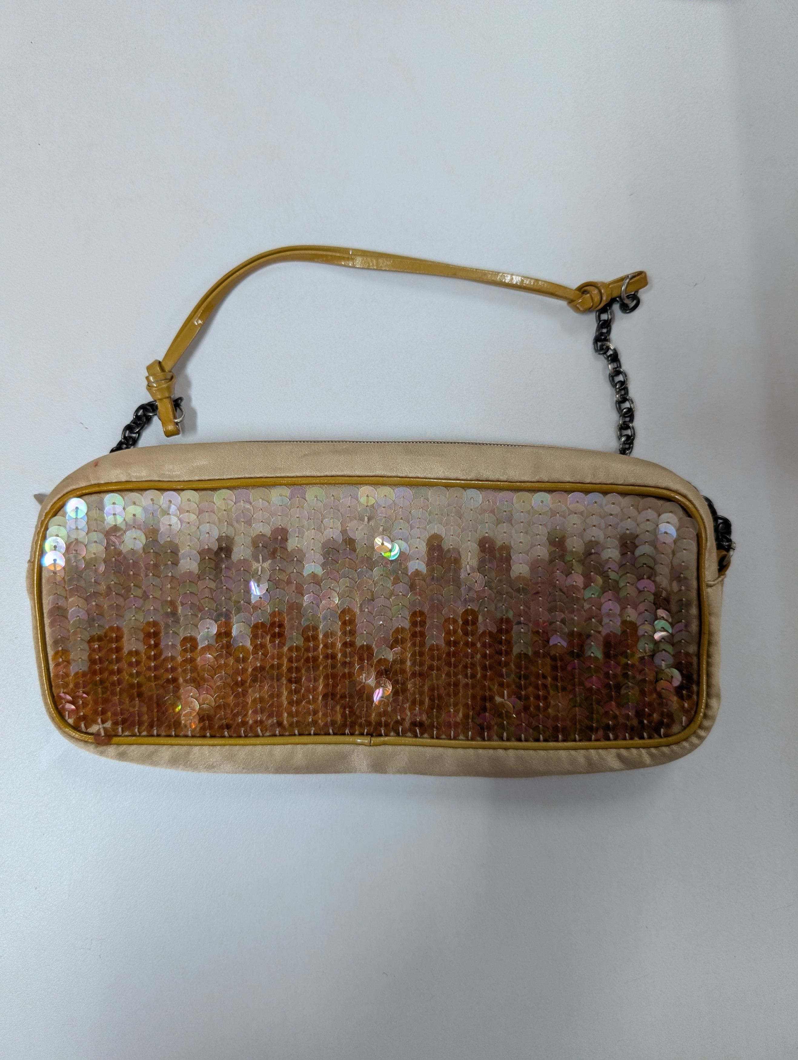 Prada Prada Vintage Gold Sequined Handbag Size ONE SIZE - 1 Thumbnail