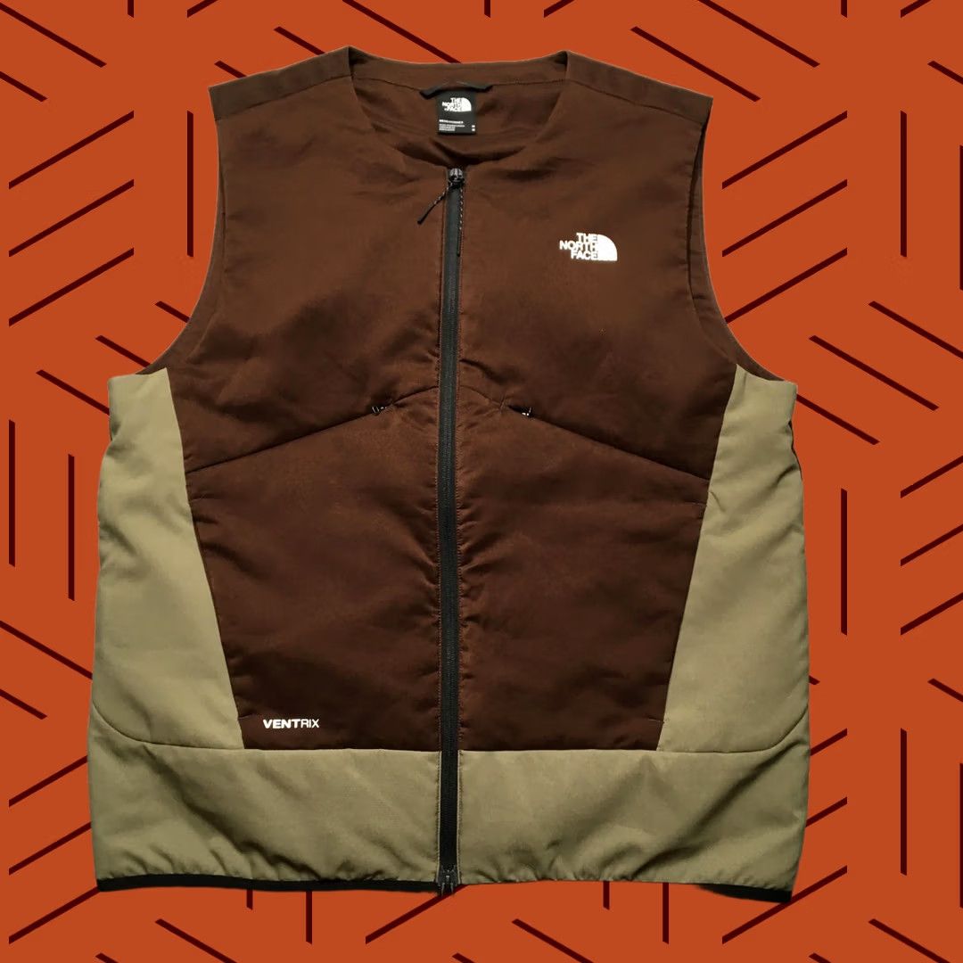 The North Face VINTAGE The North Face Ventrix Vest Mens M Brown Green Insulated SAMPLE 1/1 Size US M / EU 48-50 / 2 - 1 Thumbnail