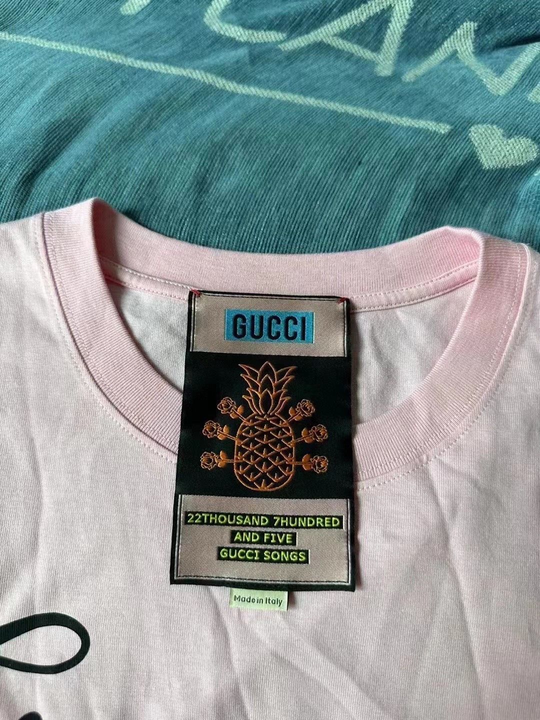 Gucci Gucci Pink pineapple short sleeves 2501-Nextarrow Size US XS / EU 42 / 0 - 2 Thumbnail