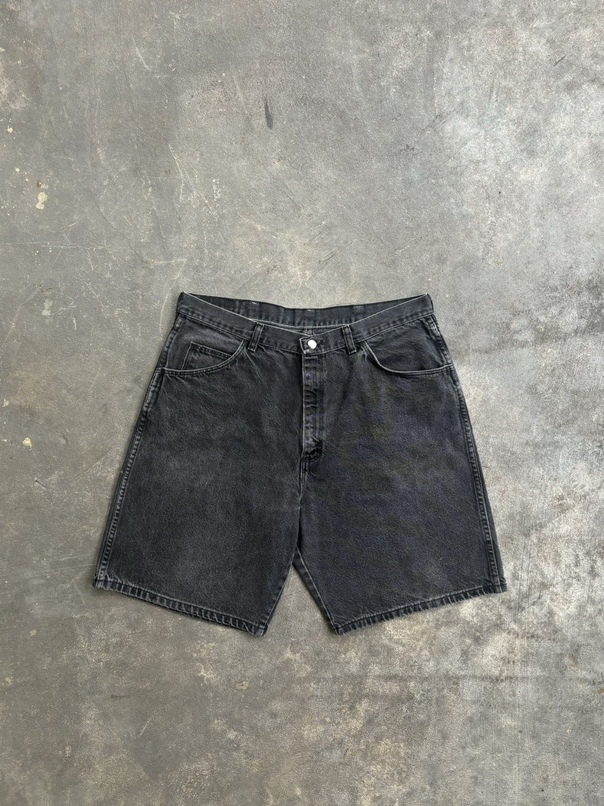 Wrangler Jorts Pants Black Wash