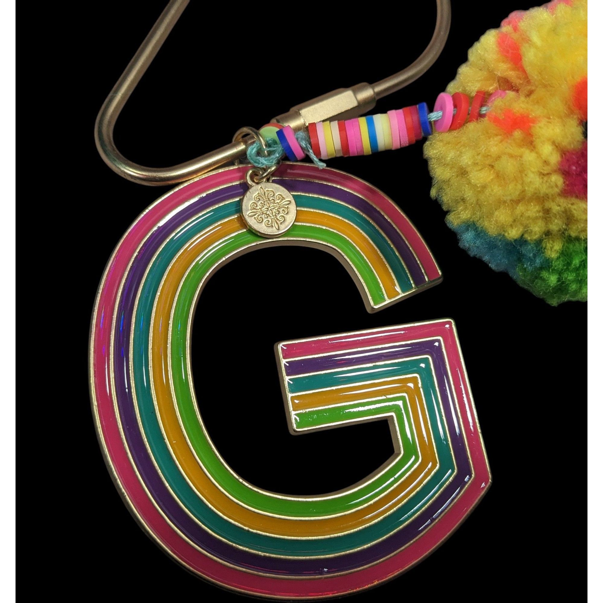 Other Jane Marie G Initial Rainbow Keychain With Pompom Tassel Size ONE SIZE - 5 Thumbnail