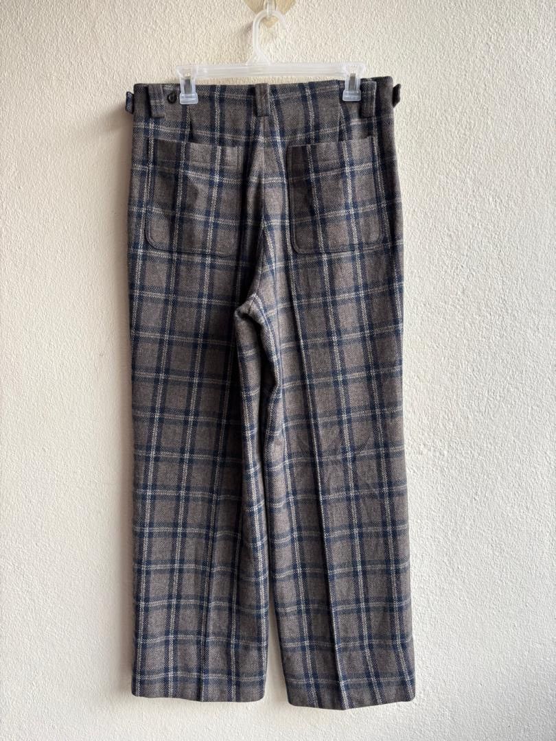PPFM Vintage 90s PPFM Japan Thick Wool Baggy Work Trouser Pant Size US 31 - 1 Thumbnail