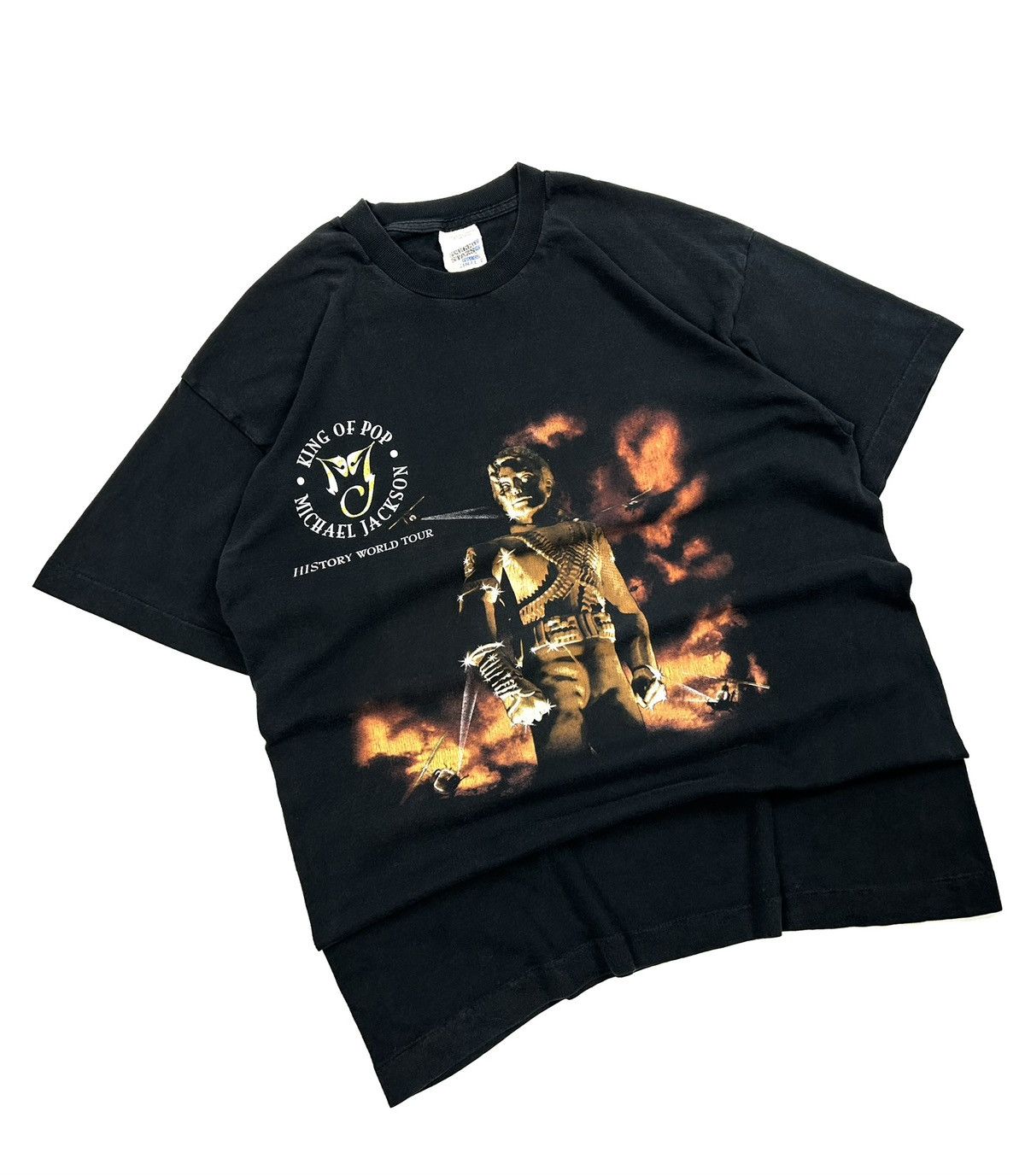 Michael Jackson 1996 Michael Jackson Vintage Tee History World Tour T-Shirt Size US M / EU 48-50 / 2 - 3 Thumbnail