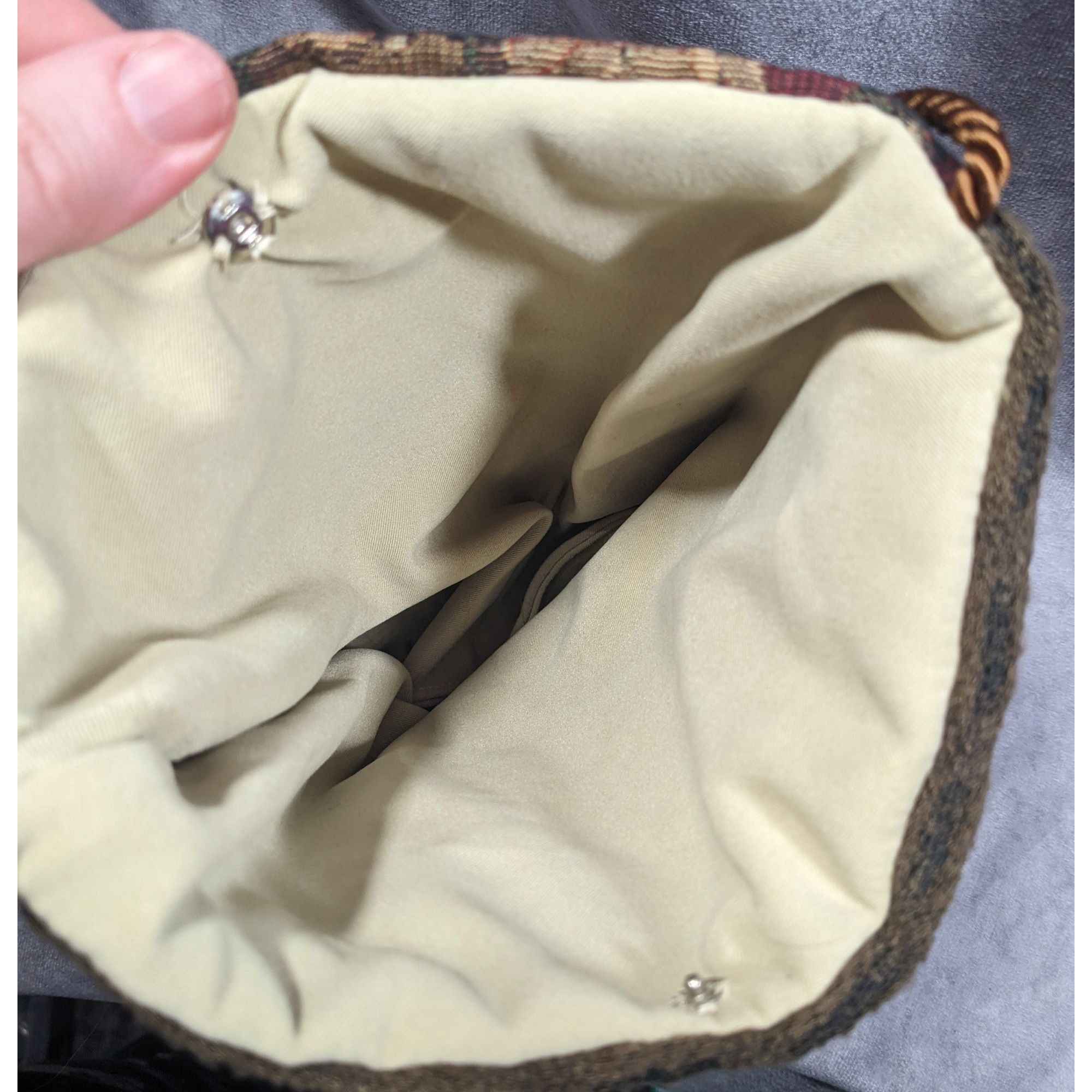 Other Handmade Cottagecore Retro Fabric Button Accent Bag Size ONE SIZE - 7 Thumbnail
