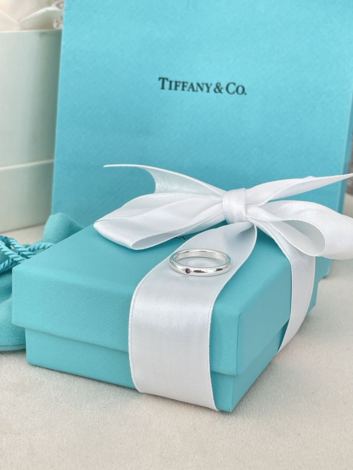 Tiffany & Co. Tiffany & Co. Silver Peretti Pink Sapphire sz. 5.5 $550 Size ONE SIZE - 10 Thumbnail