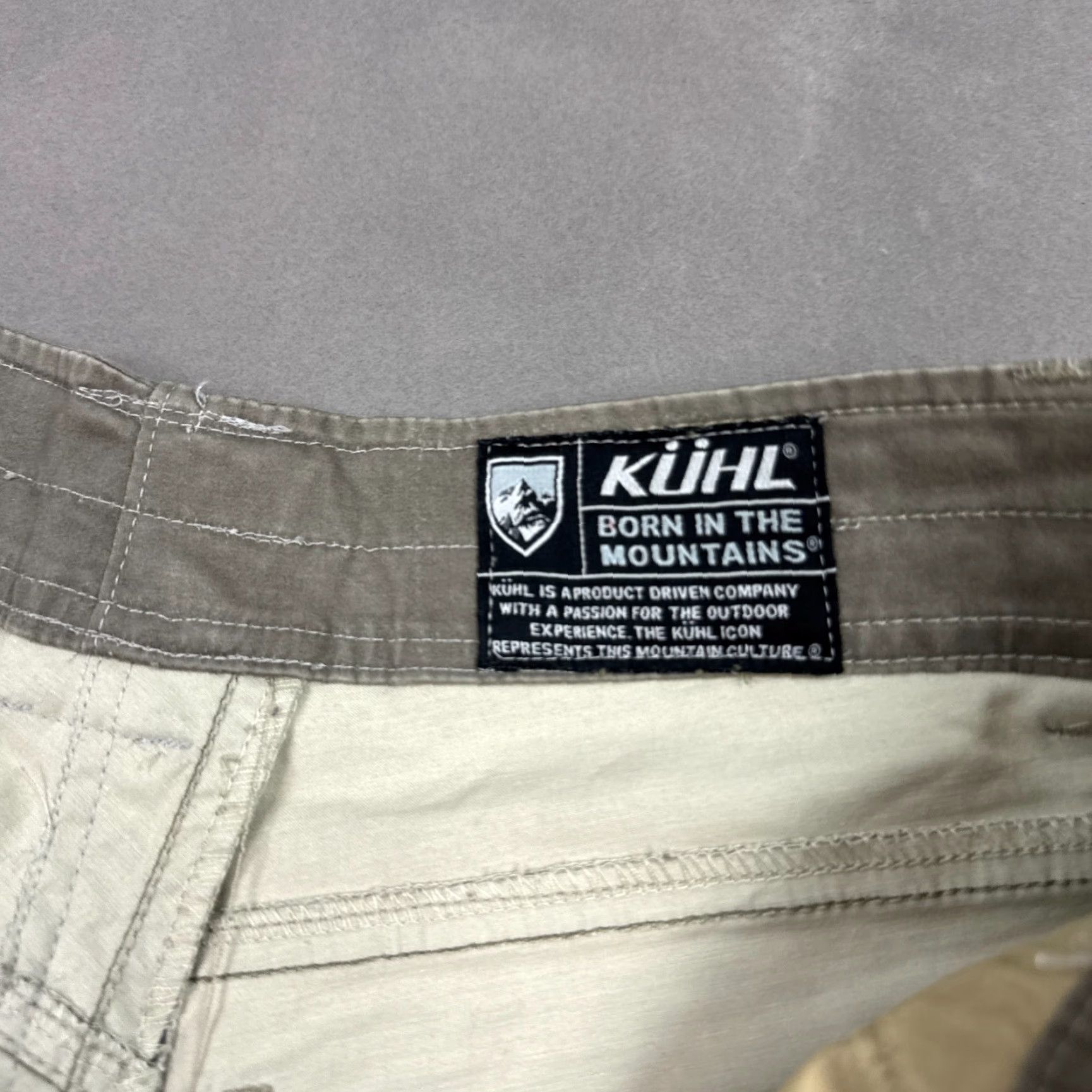 Vintage Kuhl Pants Mens 36x30 Brown Slackr Hiking Trail Camp Fish Chore Workwear Baggy Pants Size US 36 / EU 52 - 7 Thumbnail