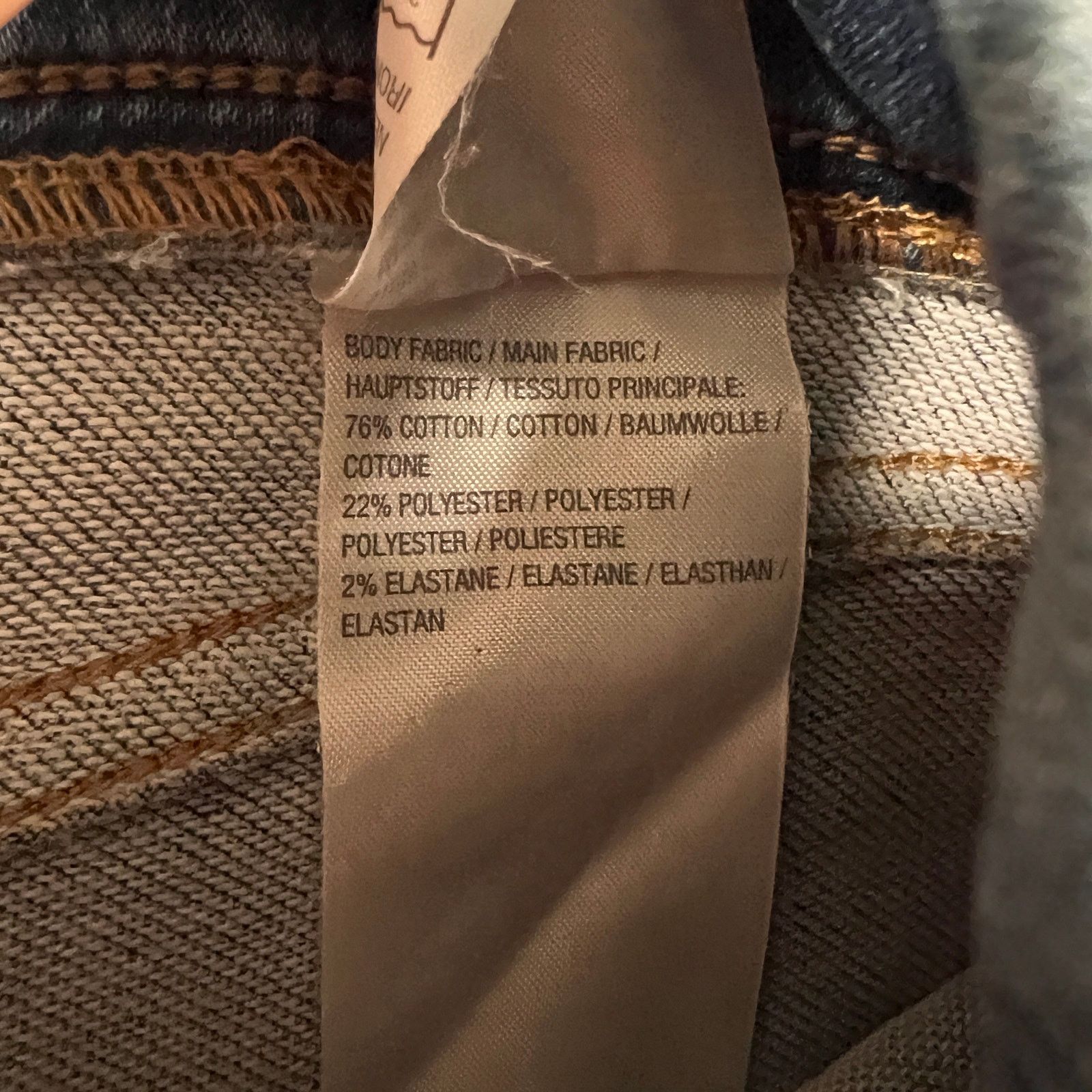 Other Joan Rivers Cotton Blend Stretch Denim Capri Pant w/ Snap Size 36" / US 14 / IT 50 - 11 Thumbnail