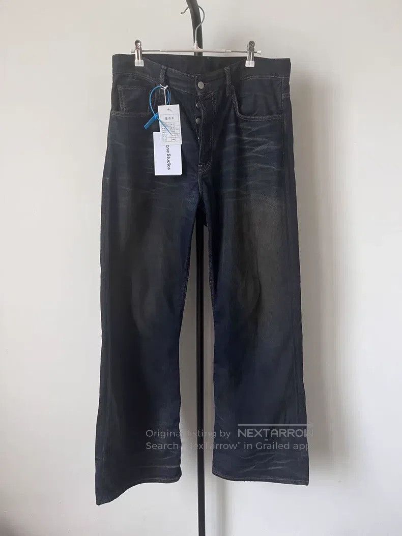Acne Studios Acne Studios Relaxed Distressed Mid-Rise Logo Jeans Size US 32 / EU 48 - 1 Thumbnail