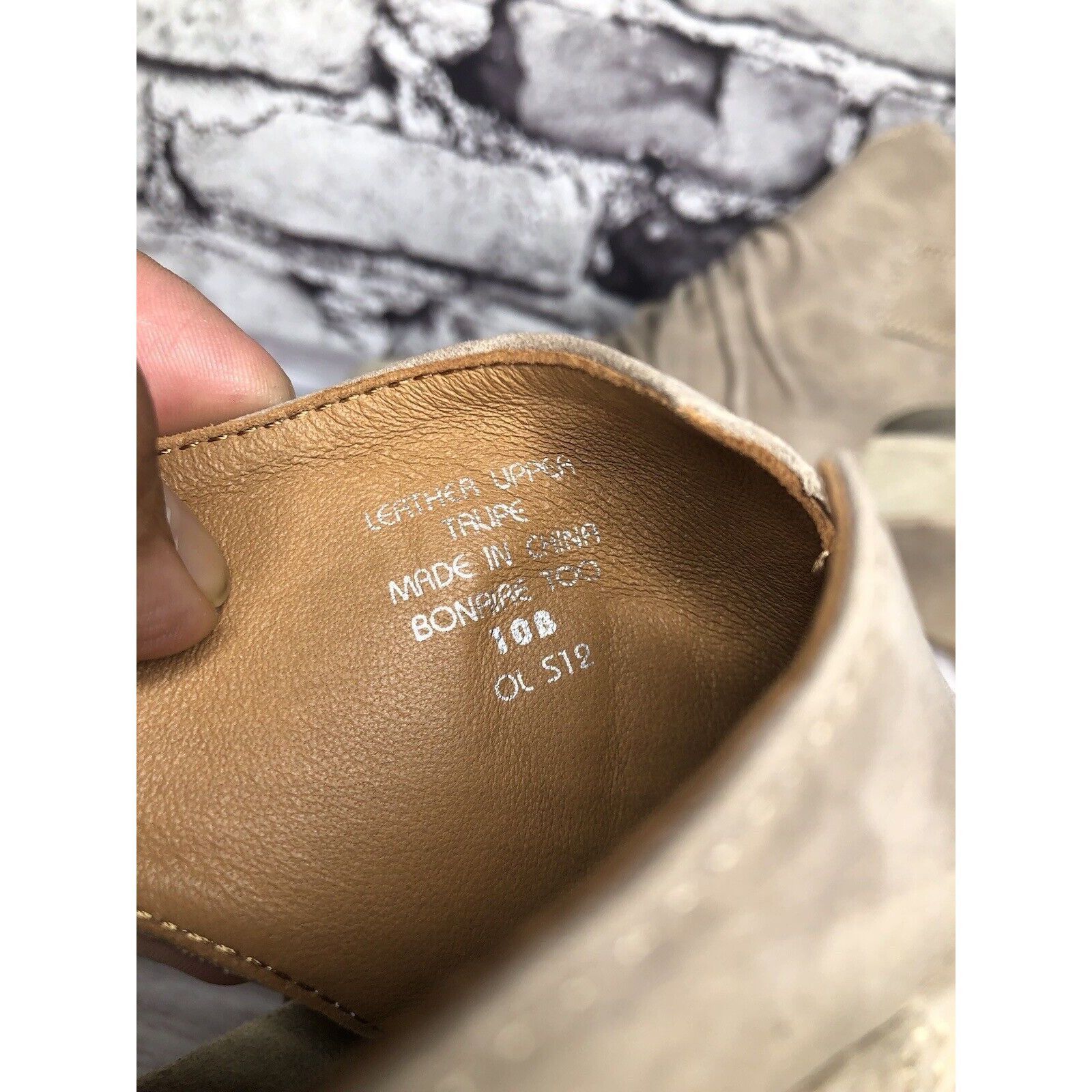 Other Earthies Santo Taupe Suede Leather Ankle Wedge Booties Women Size US 10 / IT 40 - 14 Thumbnail