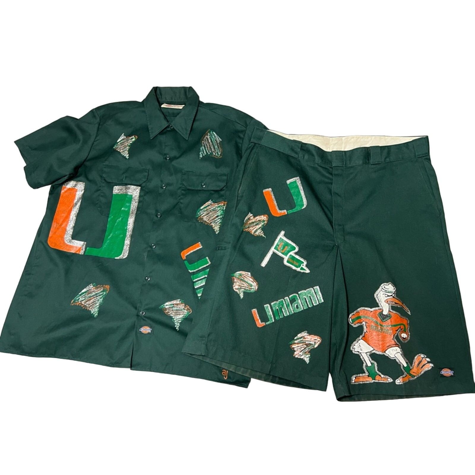 Dickies Miami Hurricanes Halftime Show Band AOP Costume 1/1 RARE Size US XL / EU 56 / 4 - 1 Thumbnail
