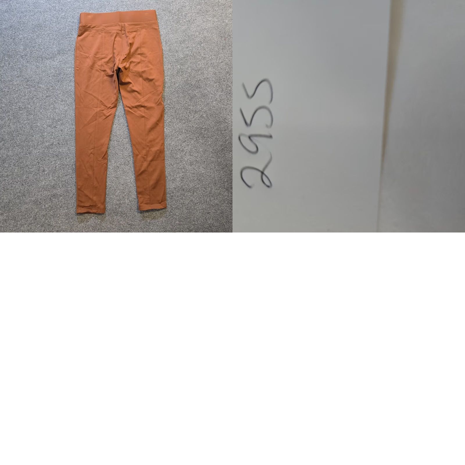 UNTUCKit Untuckit Pants Womens Medium Brown Faux Suede Leggings Pull On Stretch Capsule Size 32" / US 10 / IT 46 - 8 Thumbnail