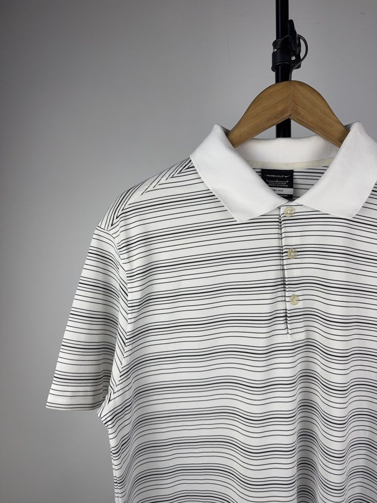 Nike Vintage style Nike Golf Dri Fit striped polos t shirt Size US L / EU 52-54 / 3 - 2 Thumbnail