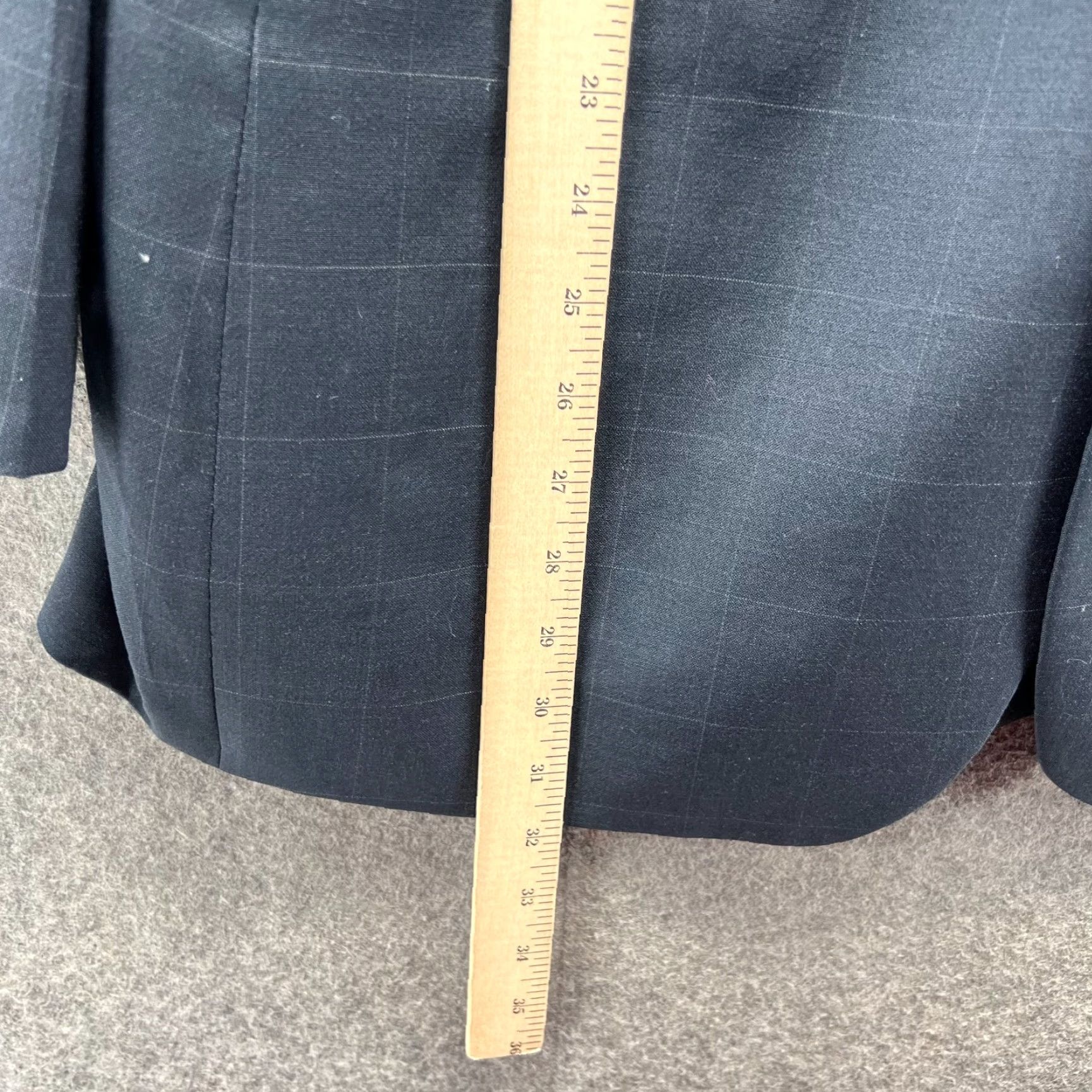 Brooks Brothers Brooks Brothers Blazer Mens 41R Blue Wool Check Single-Breasted 3-Button Jacket Dress Coat Sports Tuxedo Adult 41R Mens Size 42R - 6 Thumbnail