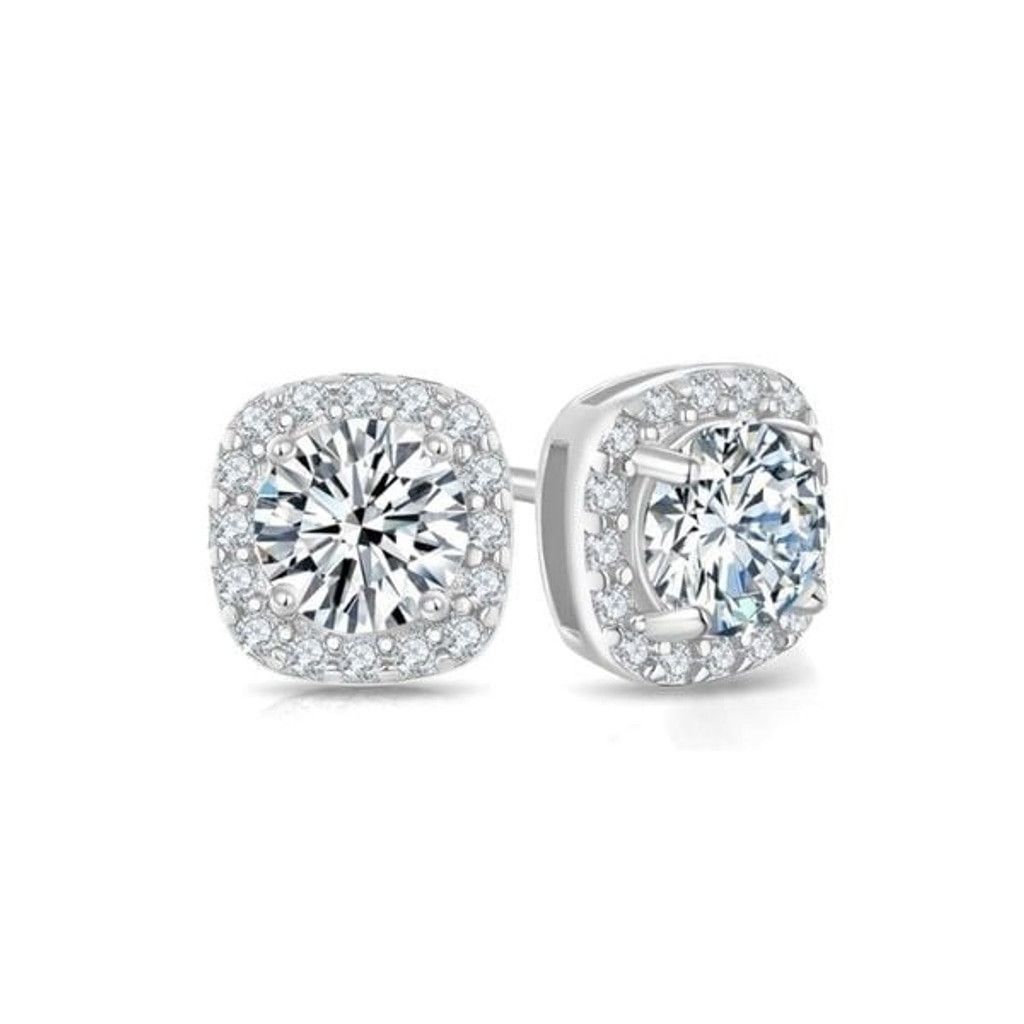 Other New Moissanite Stud Earrings 925 Sterling Silver Size ONE SIZE - 2 Thumbnail