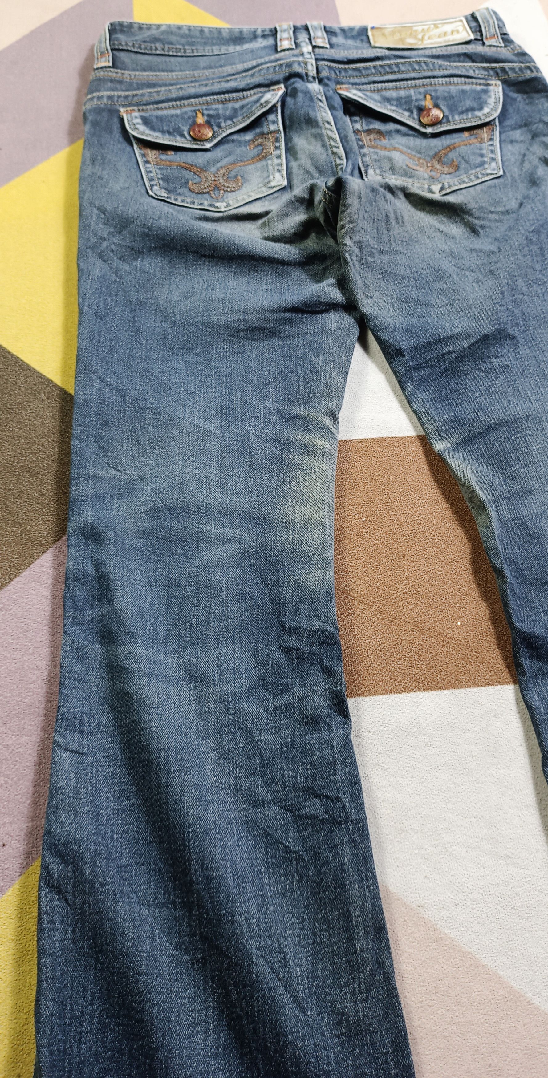 Edwin × If Six Was Nine Vintage🔥 Edwin Something "Vienus" Flare Distresssed Denim Size US 30 / EU 46 - 5 Thumbnail