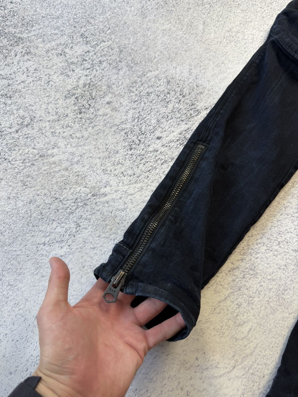 G-Star Vintage G Star Ankle Zip Pants 3D Super Slim Size US 30 / EU 46 - 11 Thumbnail